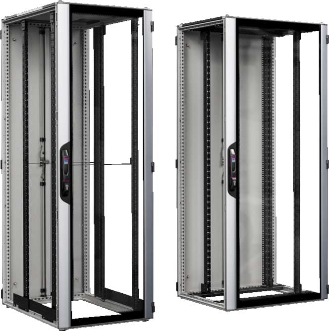 Rittal - Baie réseaux serveurs avec porte vitrée - VX IT - L600 H2000 P1200mm -