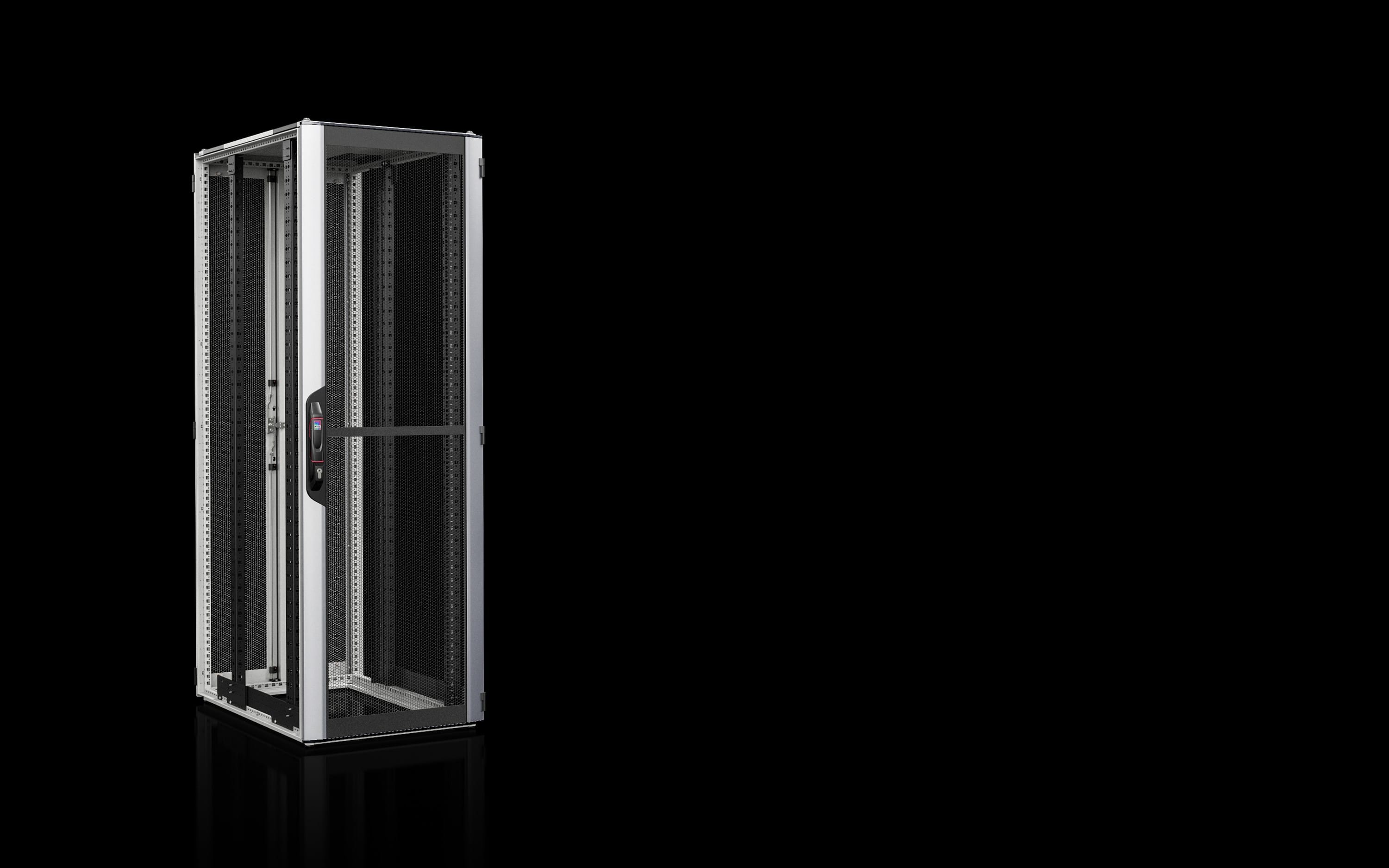 Rittal - Baie réseaux serveurs avec portes ajourées - VX IT -L800 H2200 P1000-47U-Dynamic