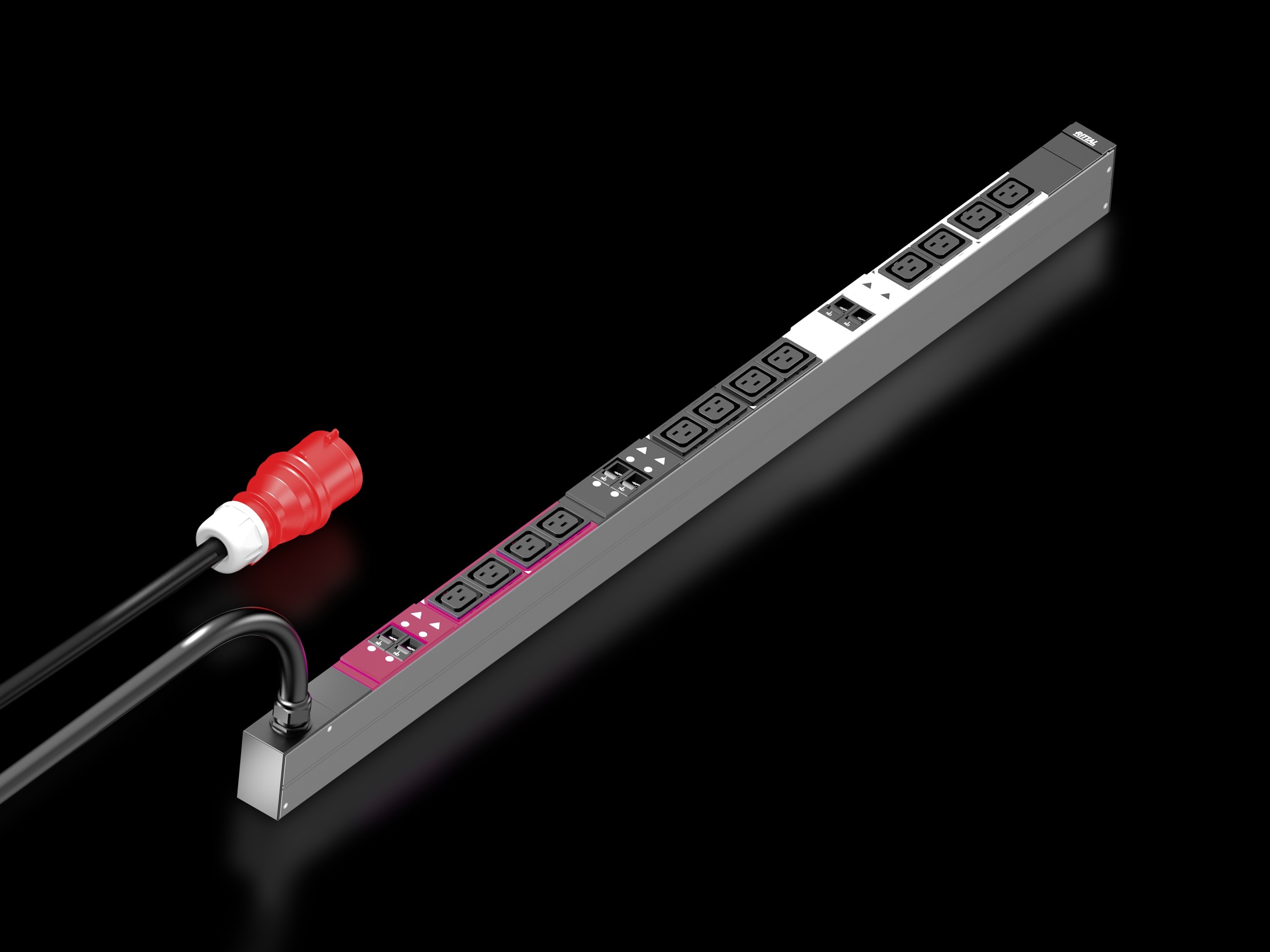 Rittal - PDU Basic - triphasé - 32A - 12xC19