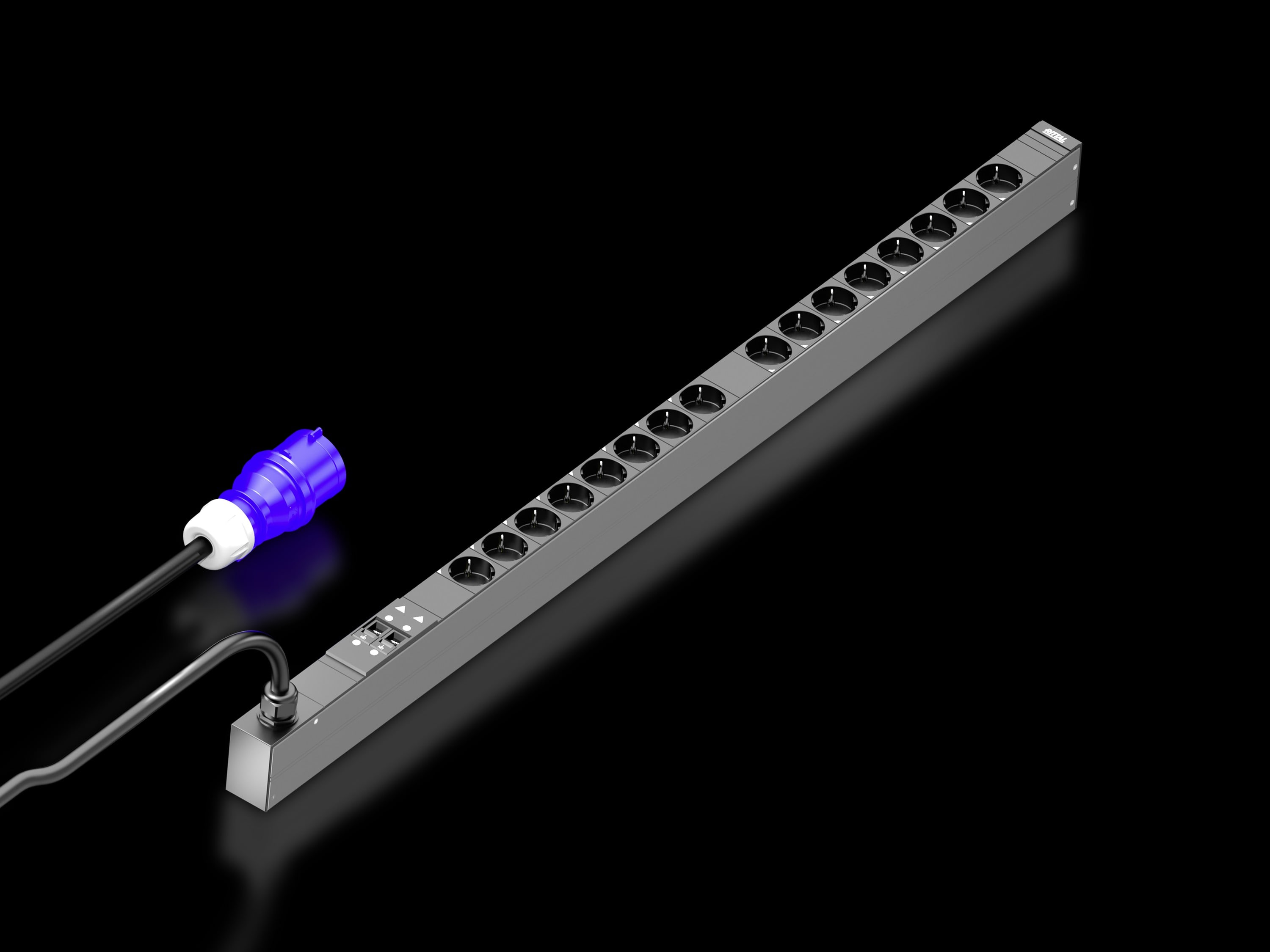 Rittal - PDU Basic - monophasé - 32A - 16 X schuko