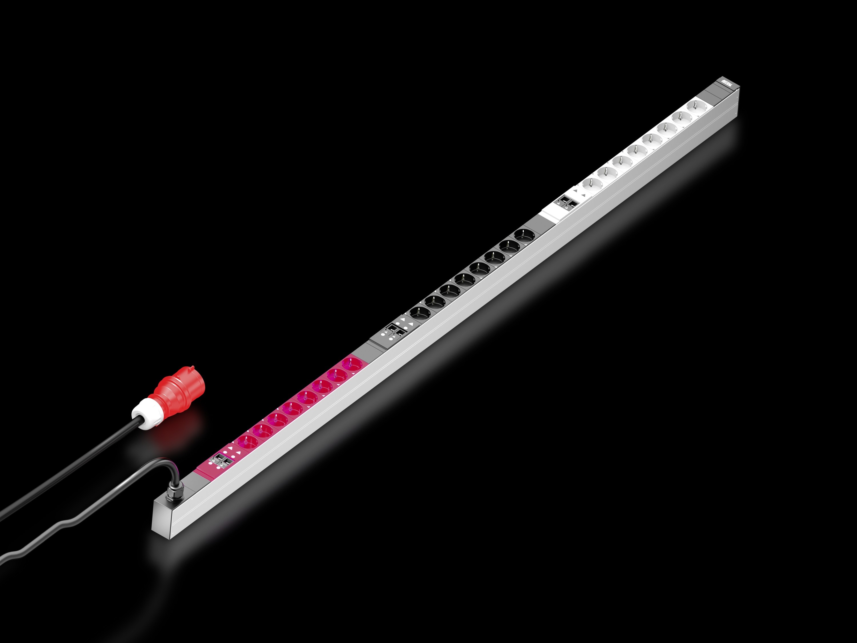 Rittal - PDU Basic - triphasé -  32A - 24 X schuko