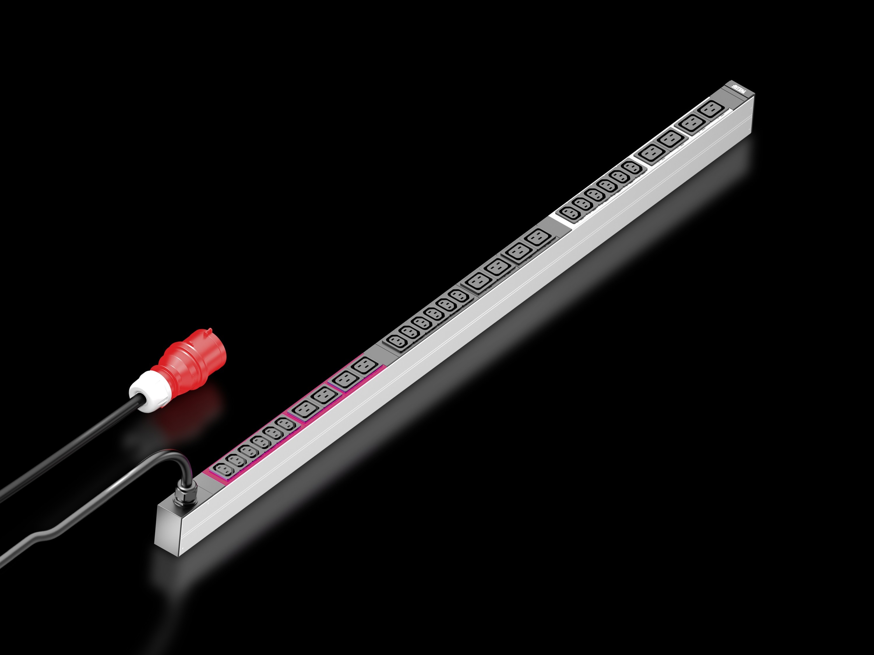 Rittal - PDU Basic -  triphasé -  16A - 18xC13 + 12xC19