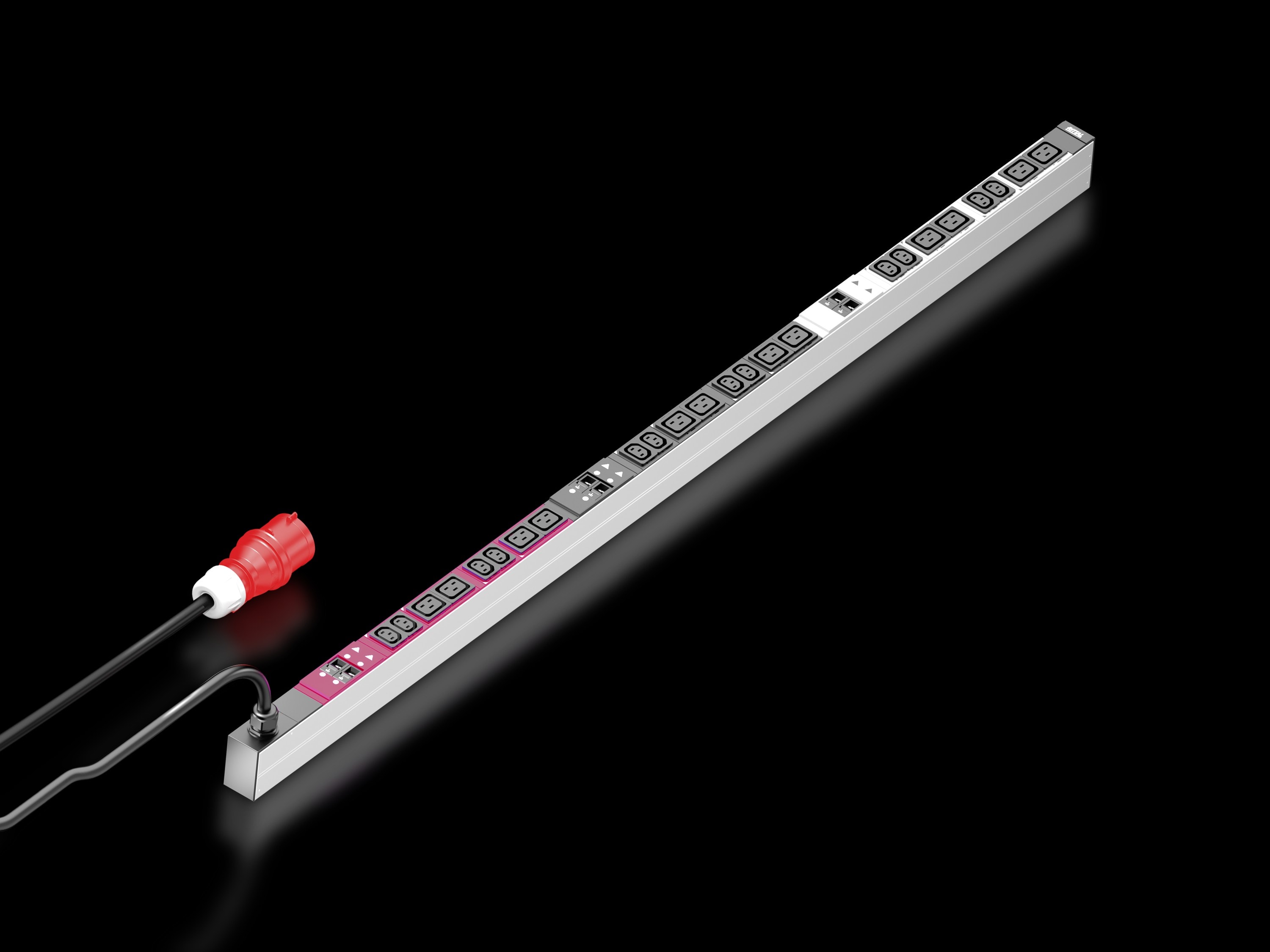 Rittal - PDU Basic - triphasé - 32A - 12xC13 + 12xC19