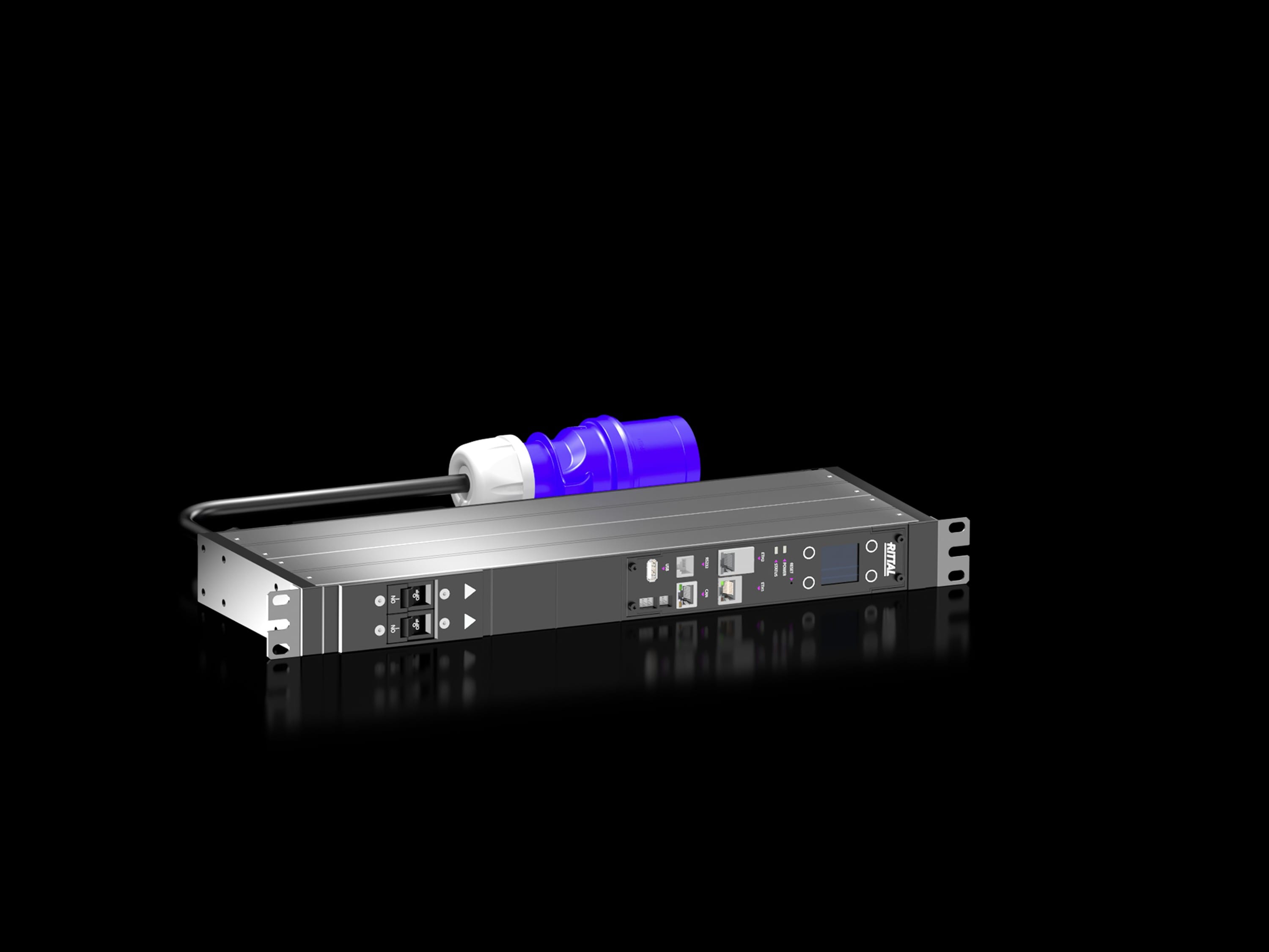 Rittal - PDU Basic - monophasé -  16A - 4 X schuko