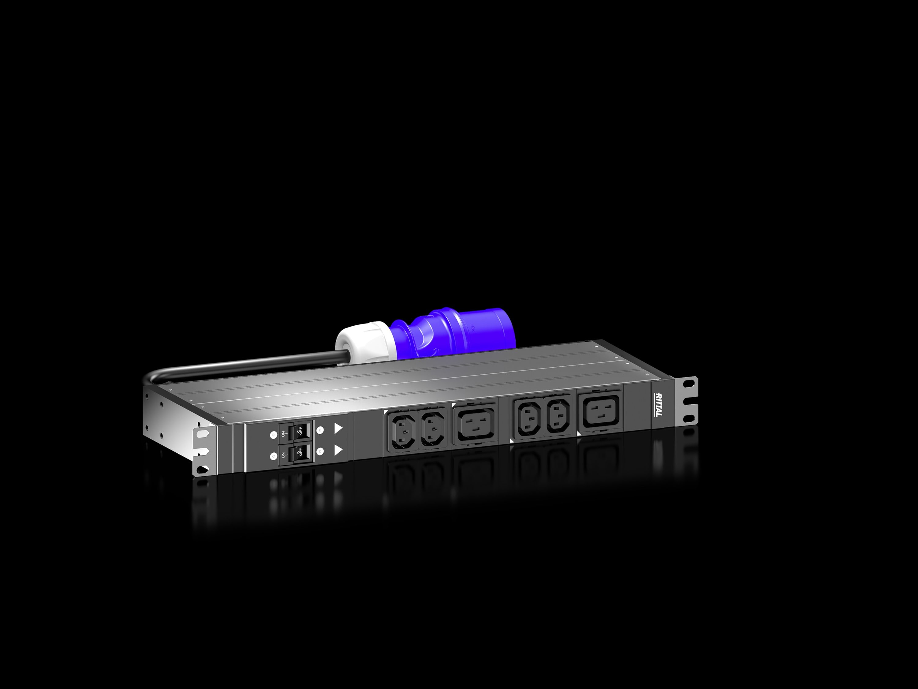 Rittal - PDU Basic - monophasé 32A - 4xC13 + 2xC19