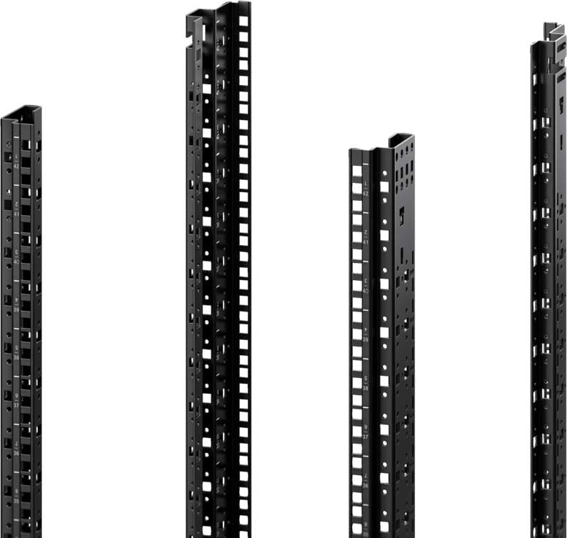 Rittal - 2 Montants 19" standard - VX IT - avant - 47U
