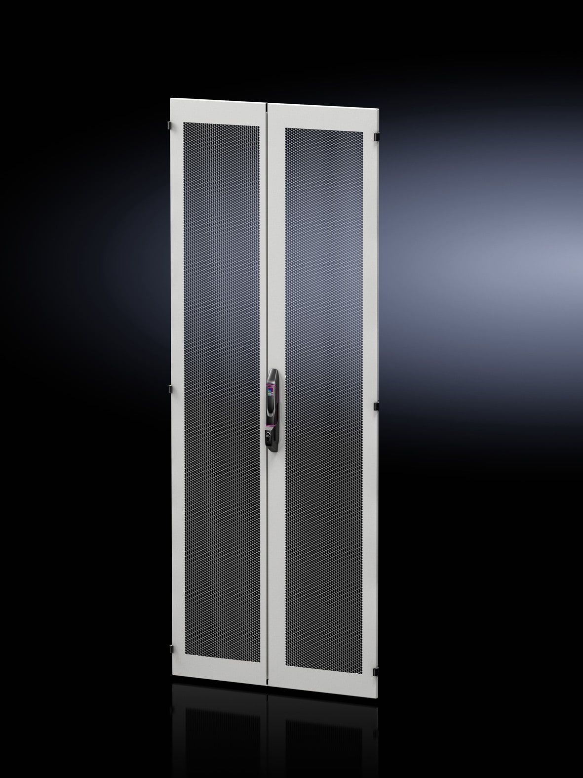 Rittal - Porte ajourée 2 battants en tôle d'acier- cadre en aluminium - VX IT- L800 H2000