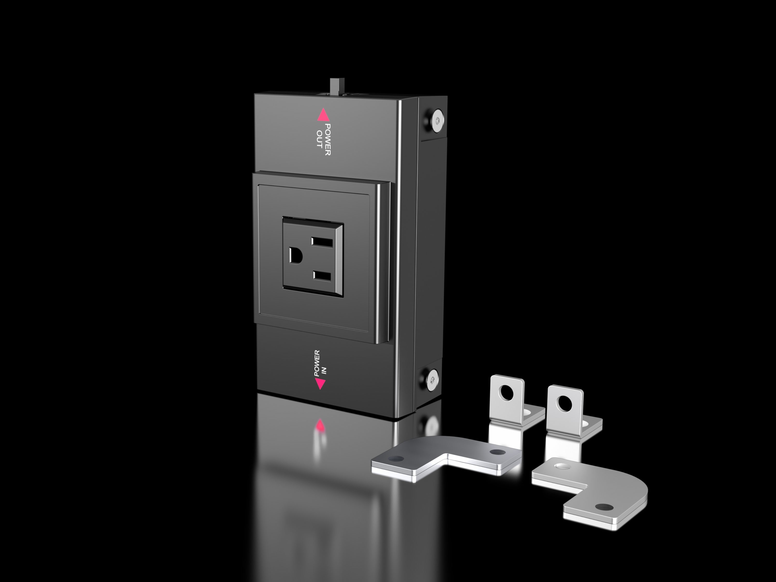 Rittal - Boîtier de prise de courant pour lampes à diodes - Prise courant américaine
