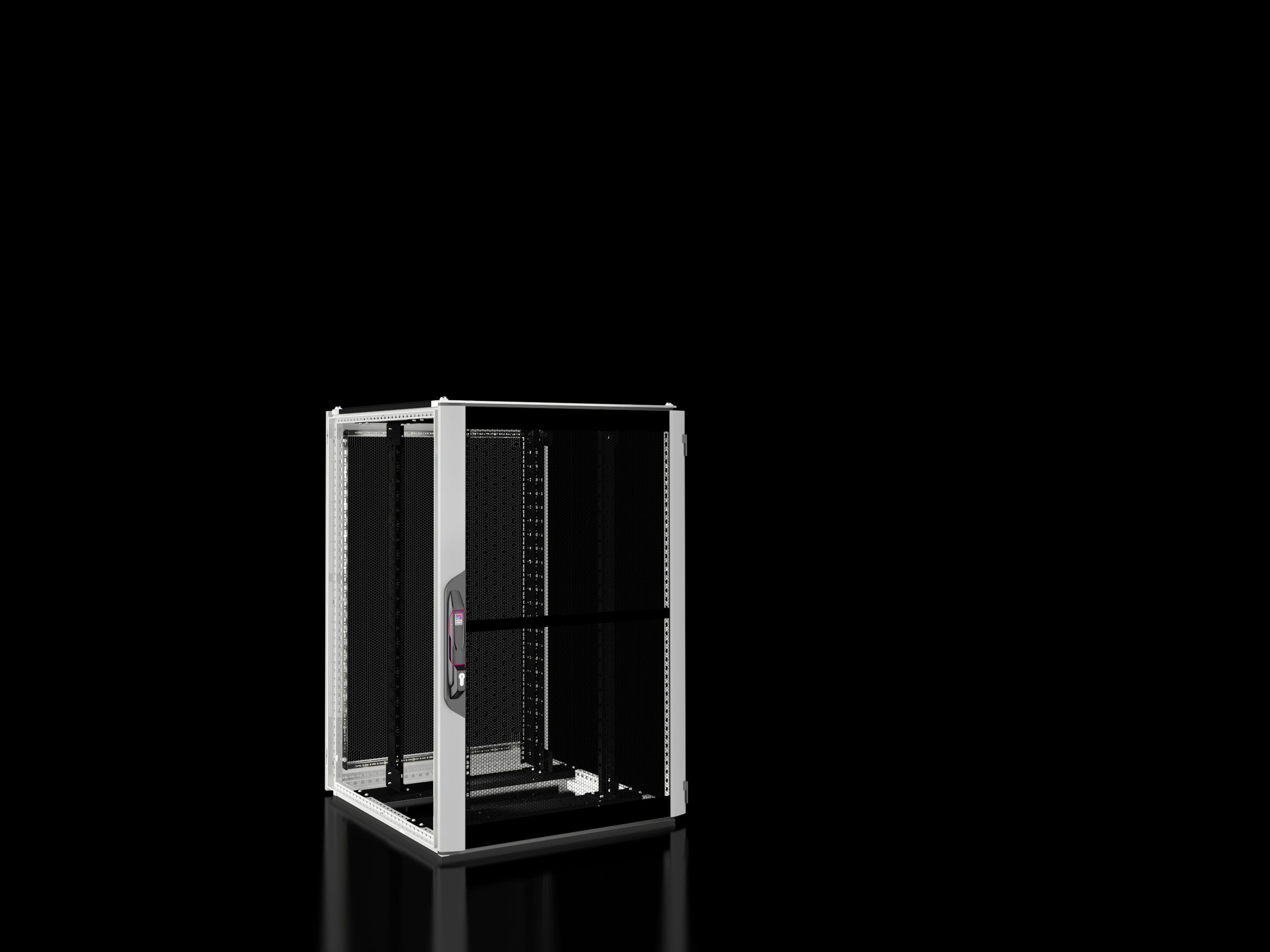 Rittal - Baie réseaux serveurs avec portes ajourées - VX IT - L800 H1200 P800mm -24U