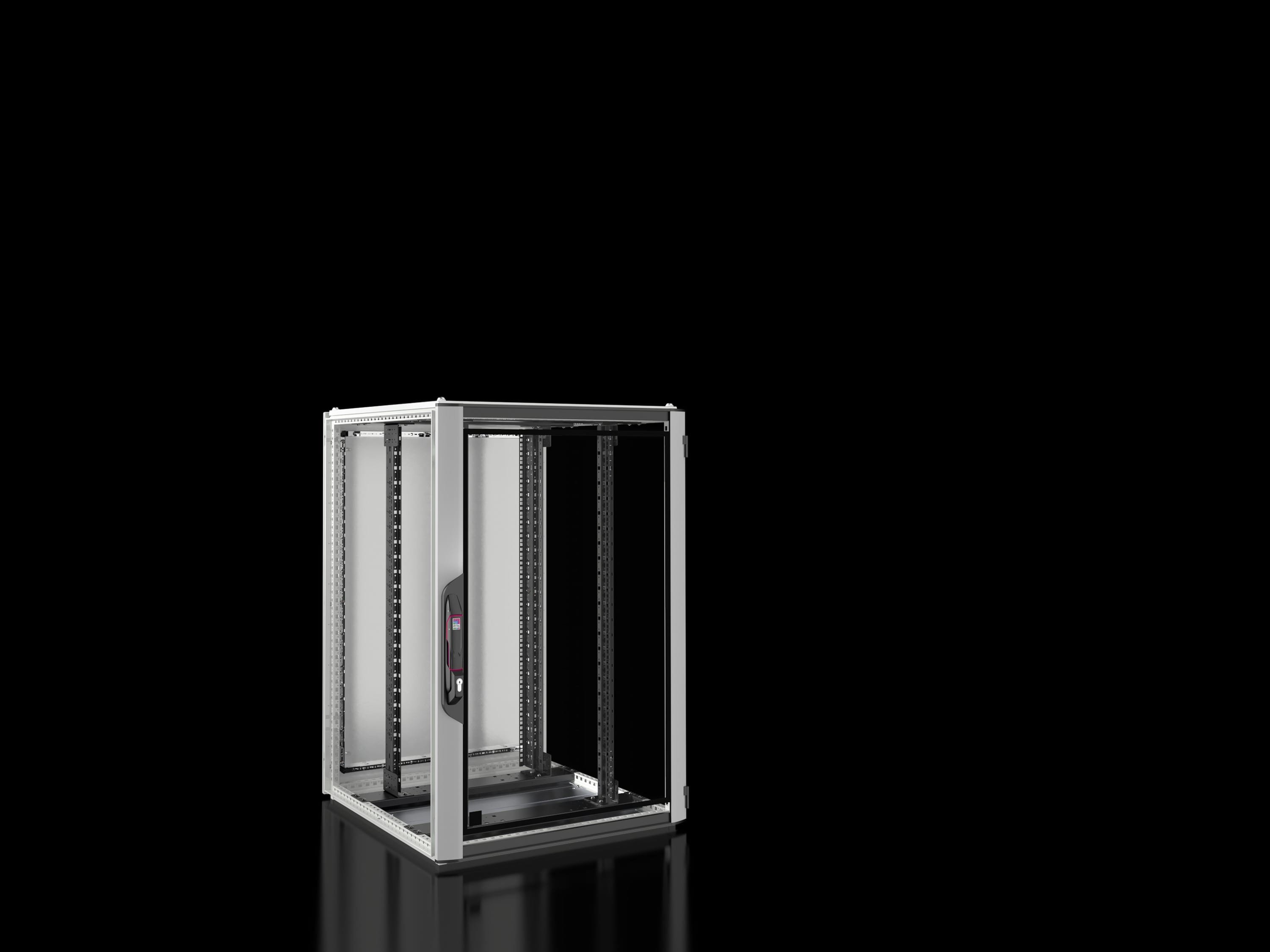 Rittal - Baie réseaux serveurs avec porte vitrée - VX IT - L800 H1200 P800mm -24U - IP55