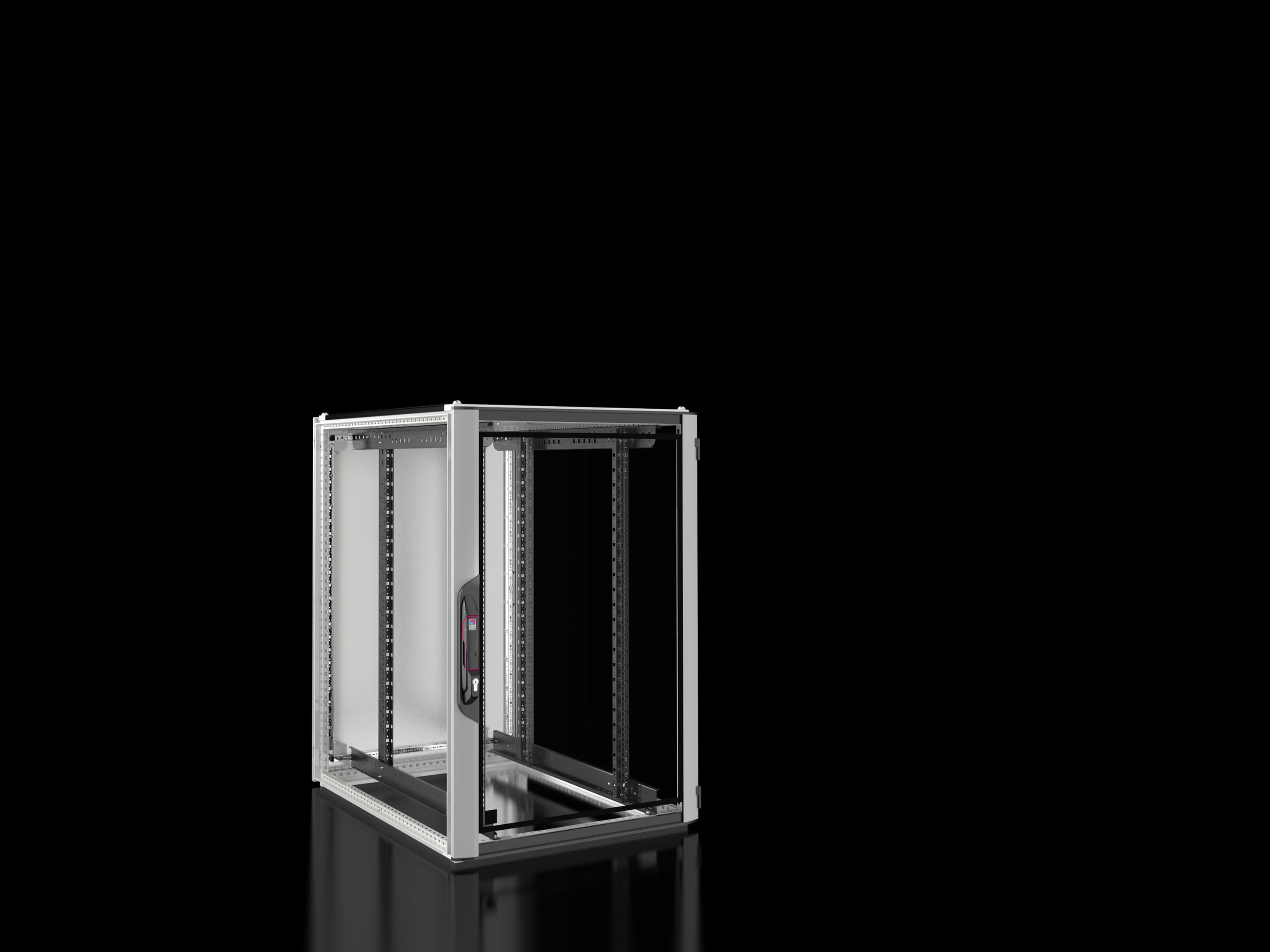 Rittal - Baie réseaux serveurs avec porte vitrée - VX IT - L800 H1200 P1000mm -24U