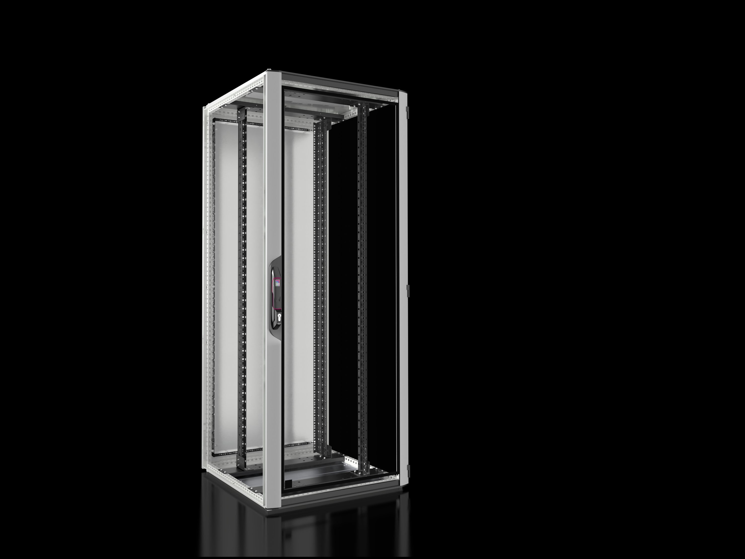 Rittal - Baie réseaux serveurs avec porte vitrée - VX IT - L800 H2000 P800-42U-toit plein