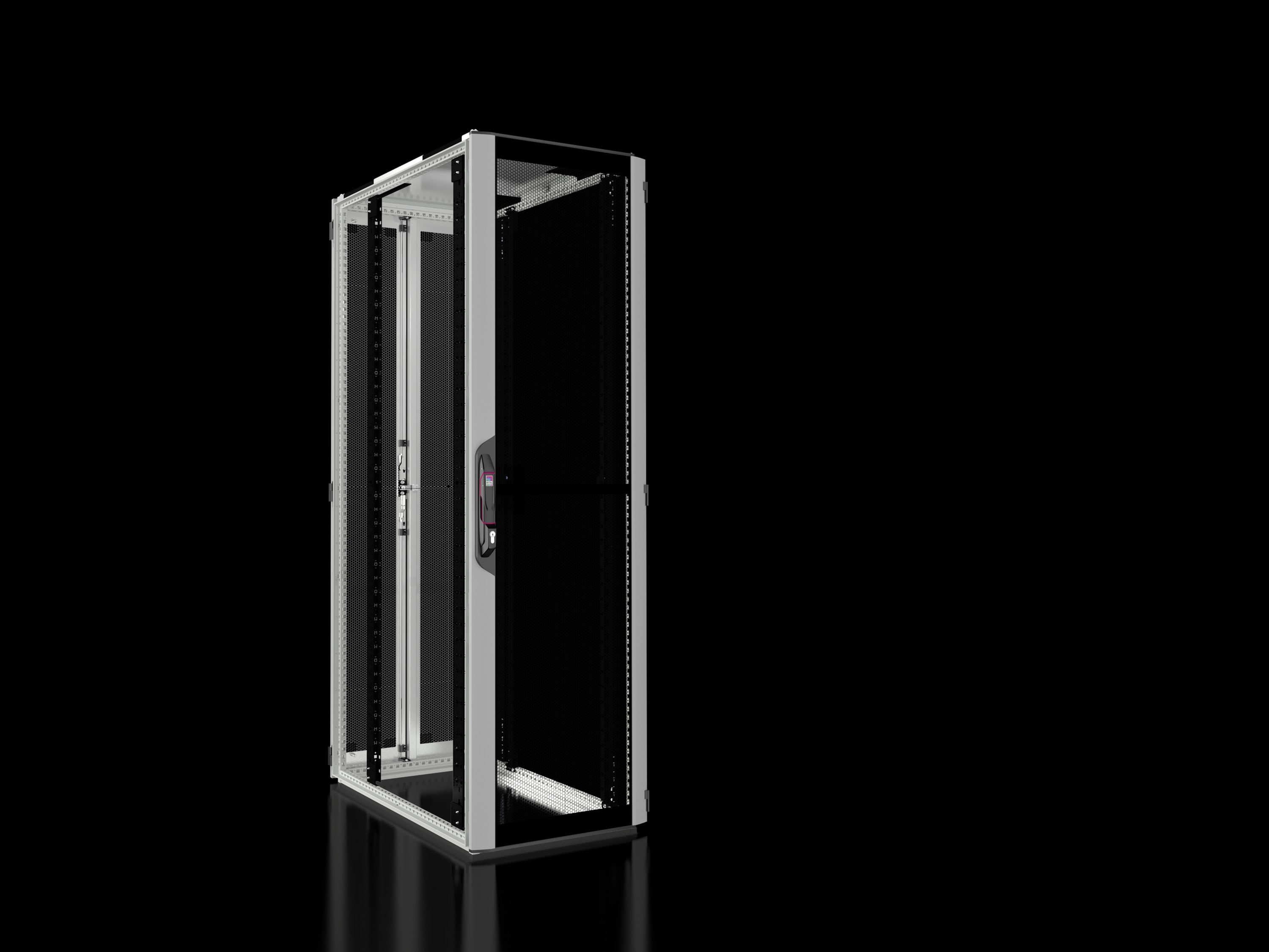 Rittal - Baie réseaux serveurs avec portes ajourées - VX IT - L600 H2000 P1000mm -42U