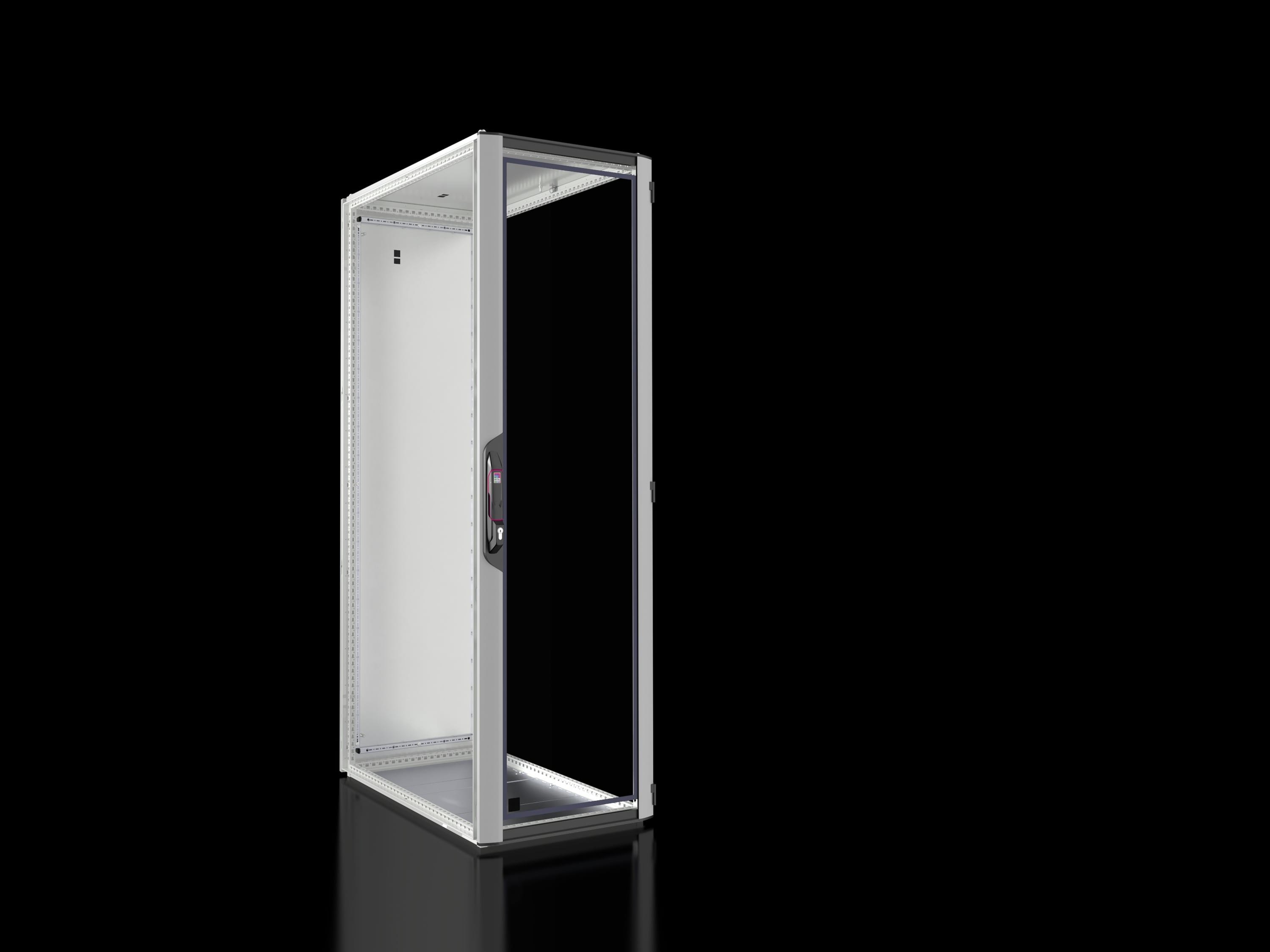 Rittal - Baie réseaux serveurs avec porte vitrée- VX IT -L600 H2000 P1000 -42U- vide-IP55