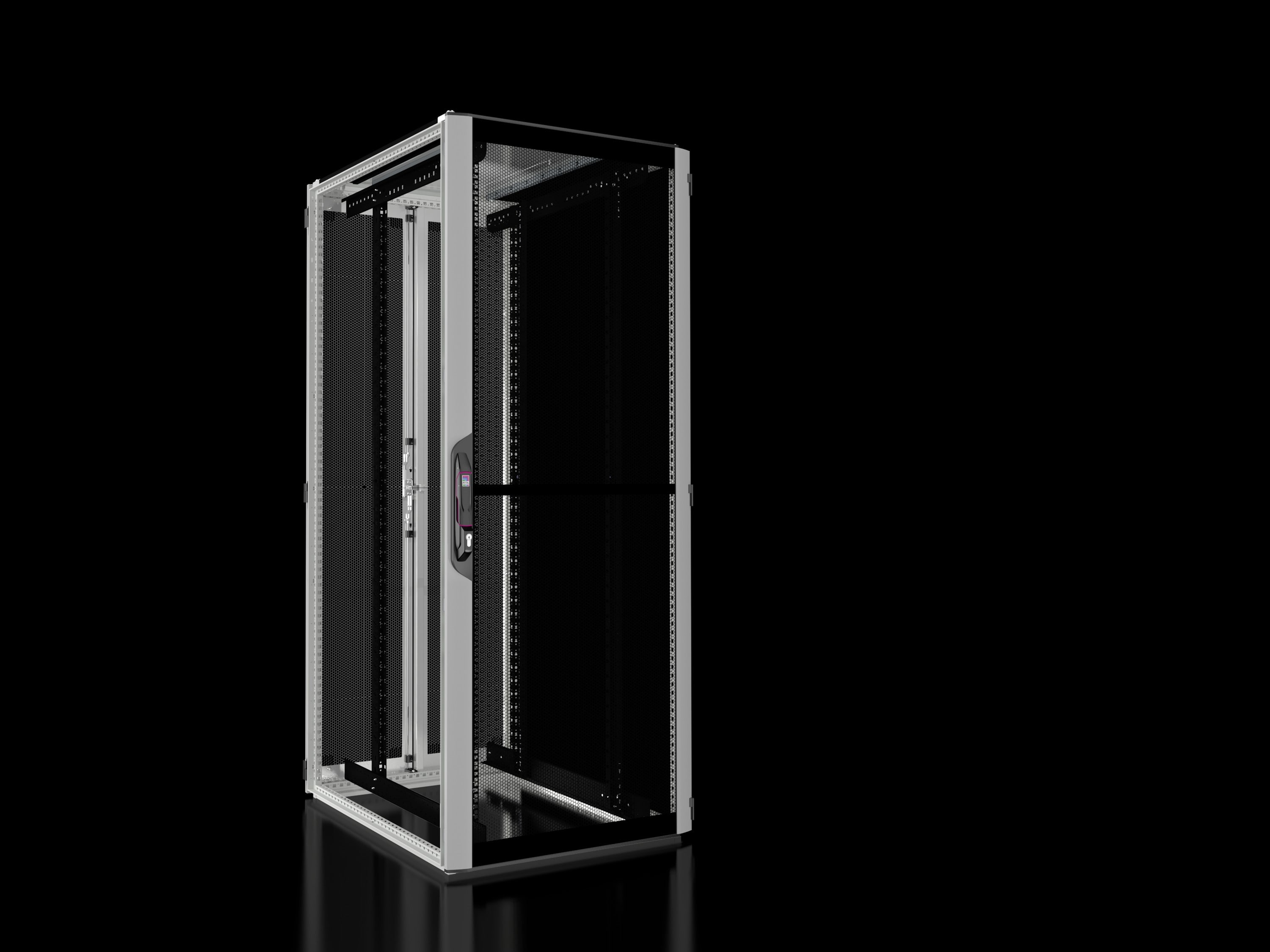 Rittal - Baie réseaux serveurs avec portes ajourées - VX IT - L800 H2000 P1000mm -42U