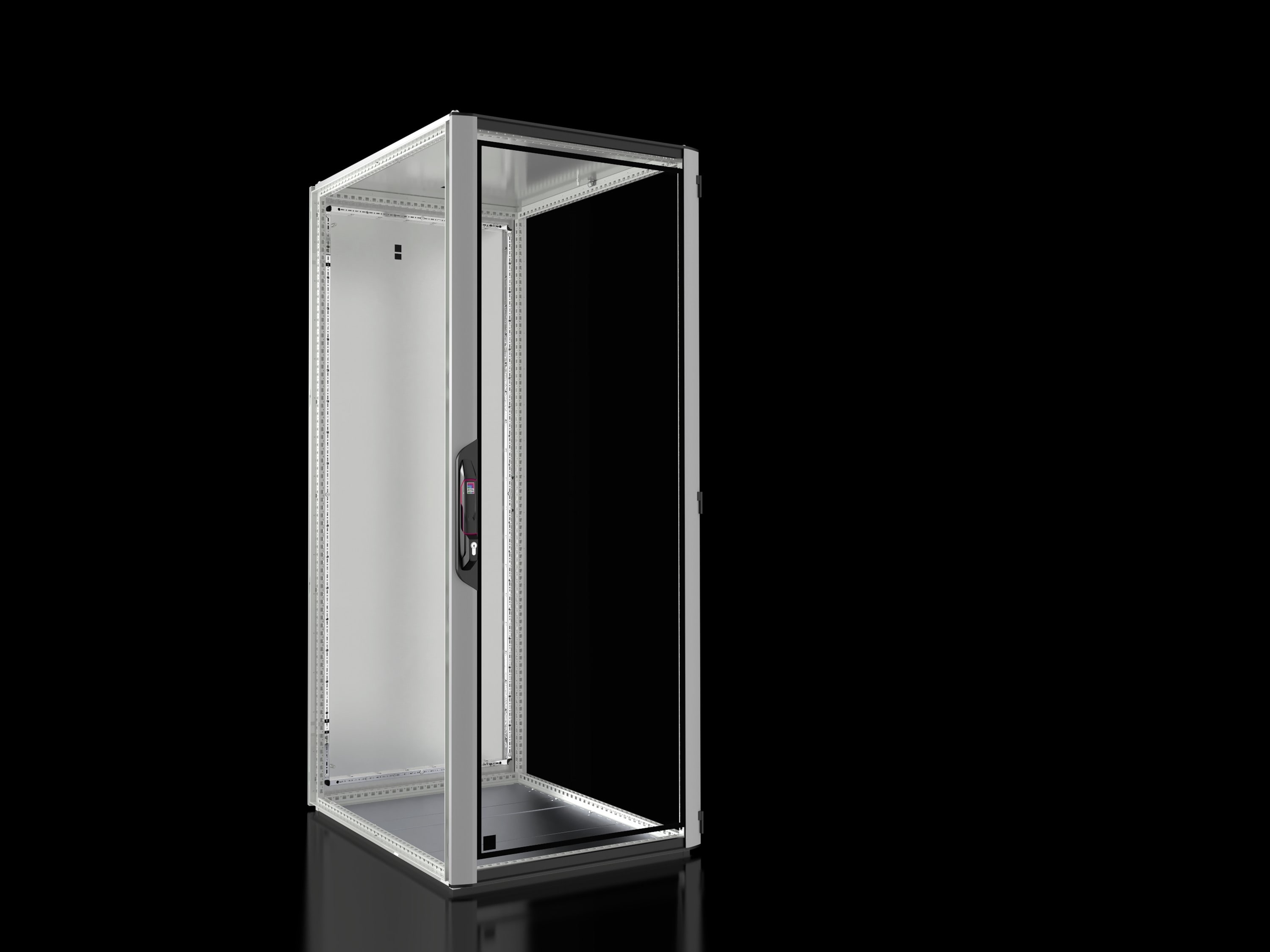 Rittal - Baie réseaux serveurs avec porte vitrée- VX IT -L800 H2000 P1000 -42U- vide-IP55