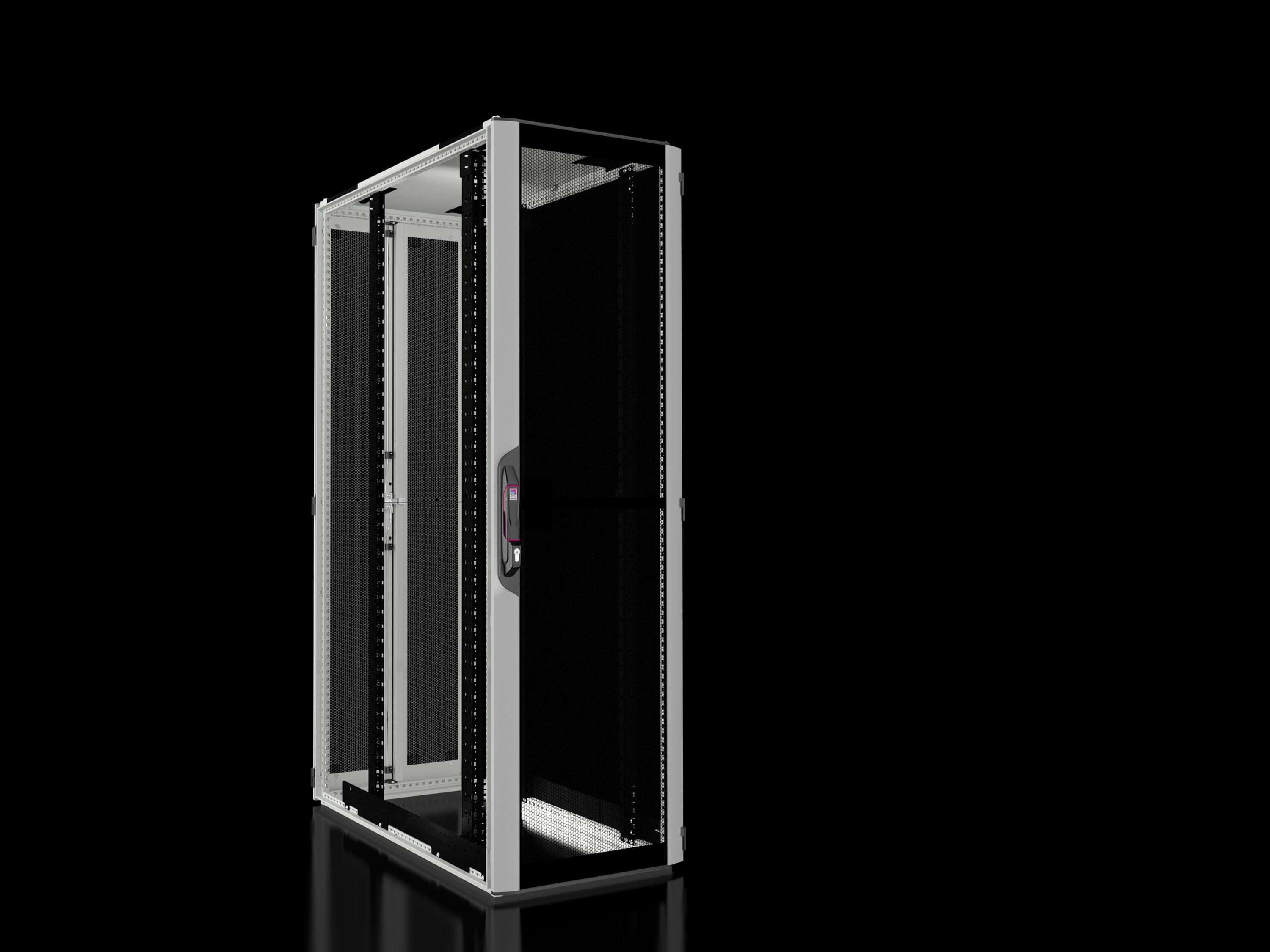 Rittal - Baie réseaux serveurs avec portes ajourées - VX IT - L600 H2000 P1200mm - 42U