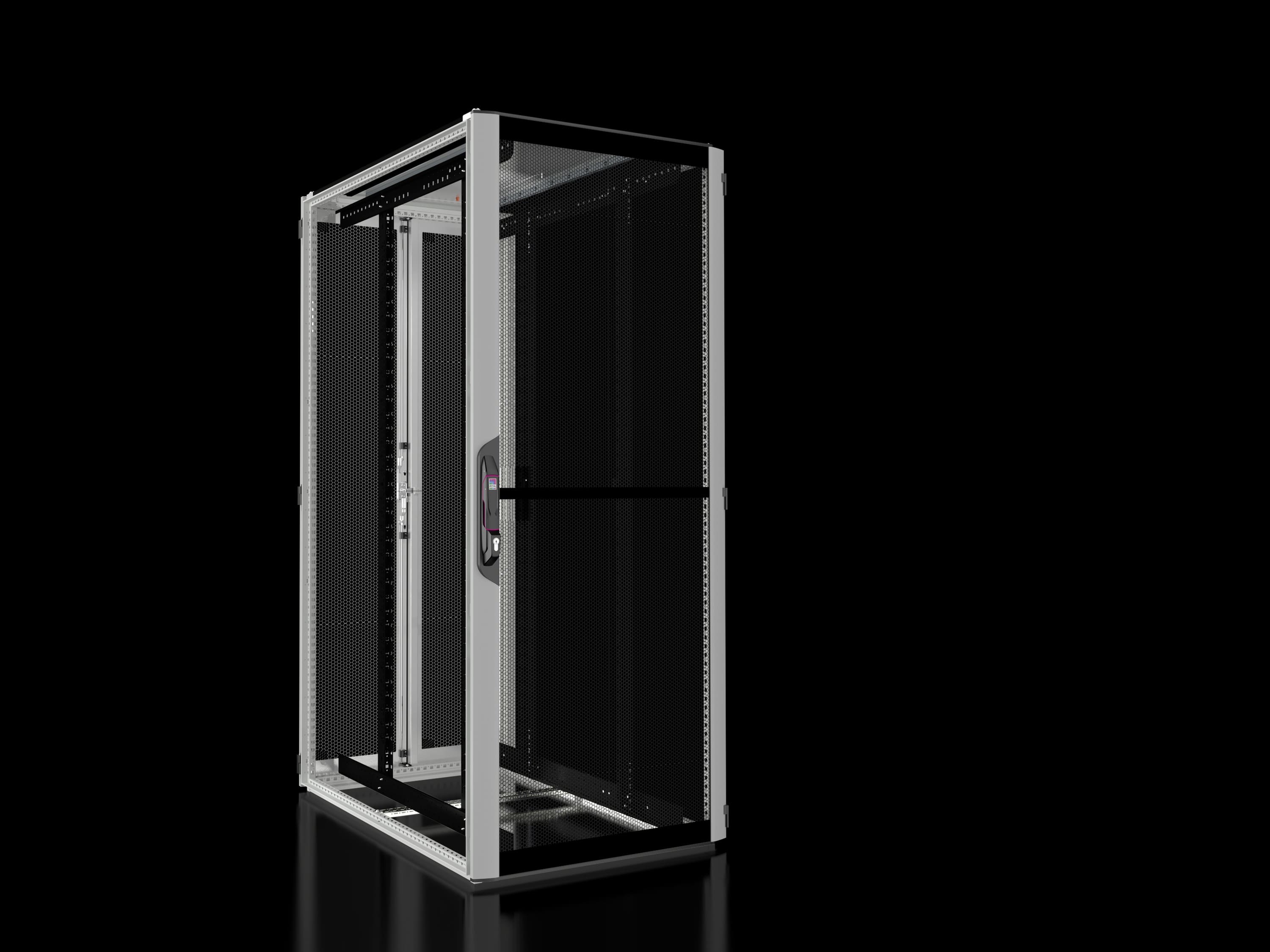 Rittal - Baie réseaux serveurs avec portes ajourées - VX IT - L800 H2000 P1200mm - 42U