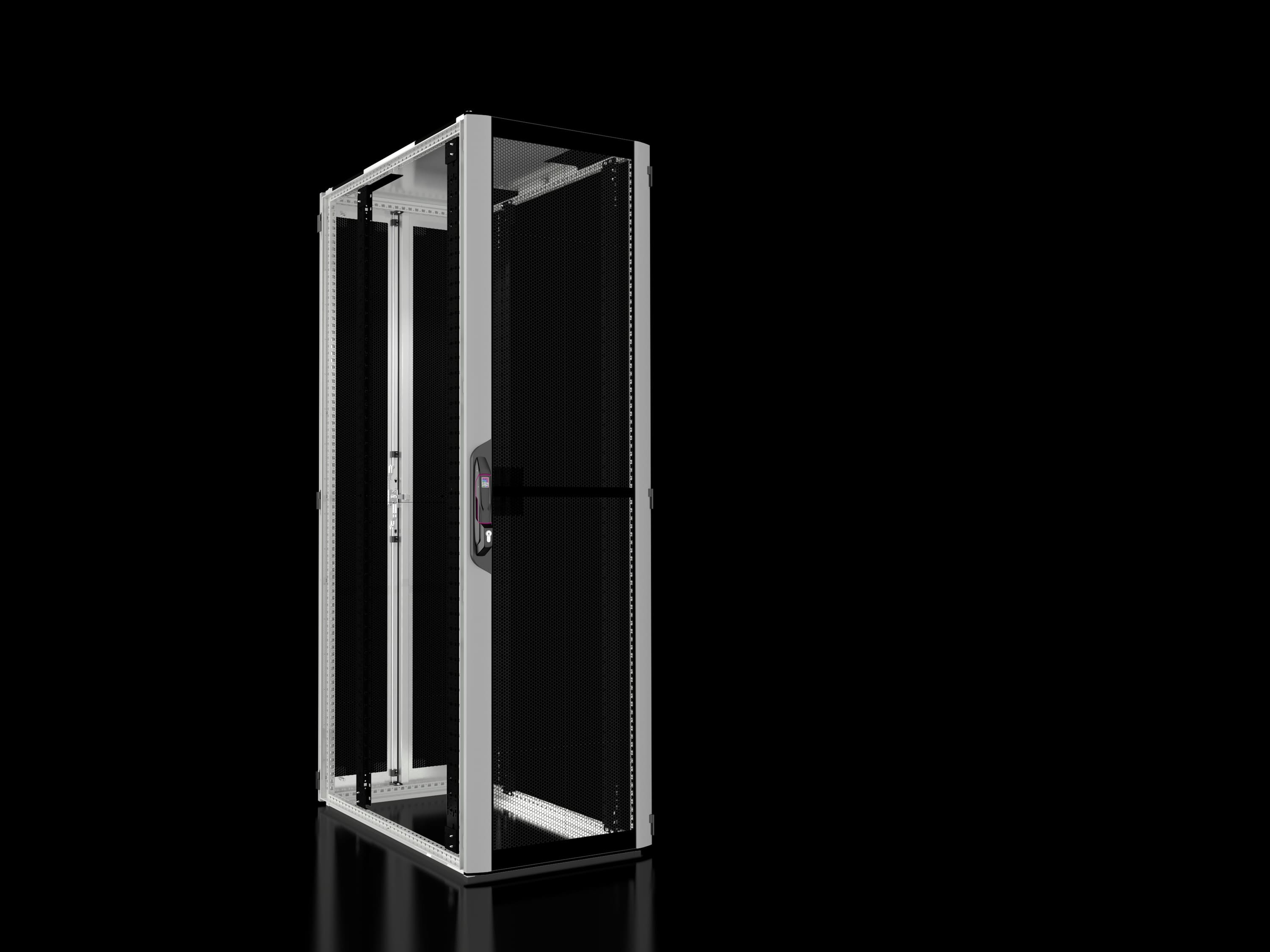 Rittal - Baie réseaux serveurs avec portes ajourées - VX IT - L600 H2200 P1000mm - 47U
