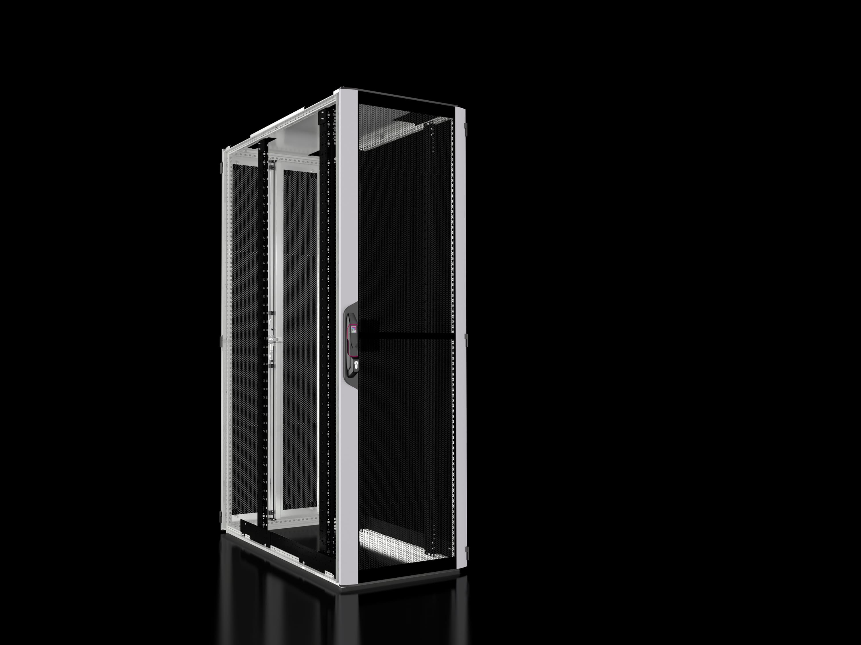 Rittal - Baie réseaux serveurs avec portes ajourées - VX IT - L600 H2200 P1200mm - 47U