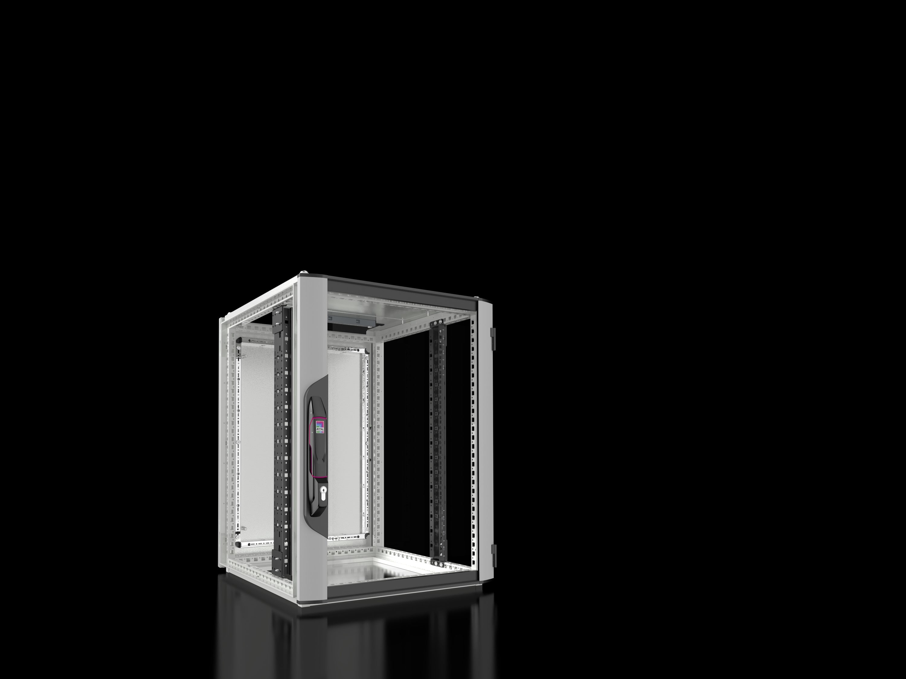 Rittal - Baie réseaux serveurs avec porte vitrée - VX IT - L600 H800 P600mm - 15U