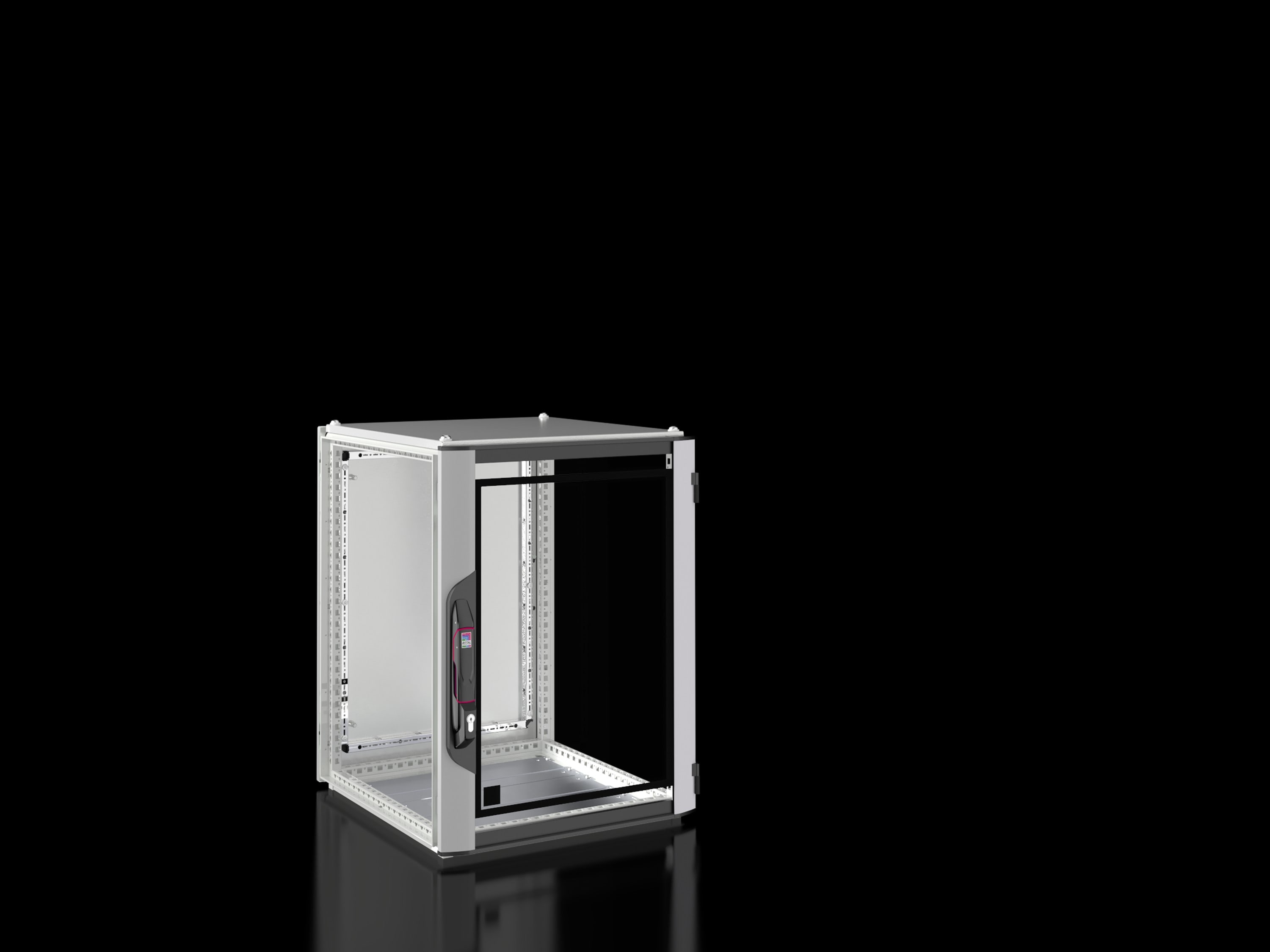 Rittal - Baie réseaux serveurs avec porte vitrée- VX IT -L600 H800 P600 -15U - vide- IP55