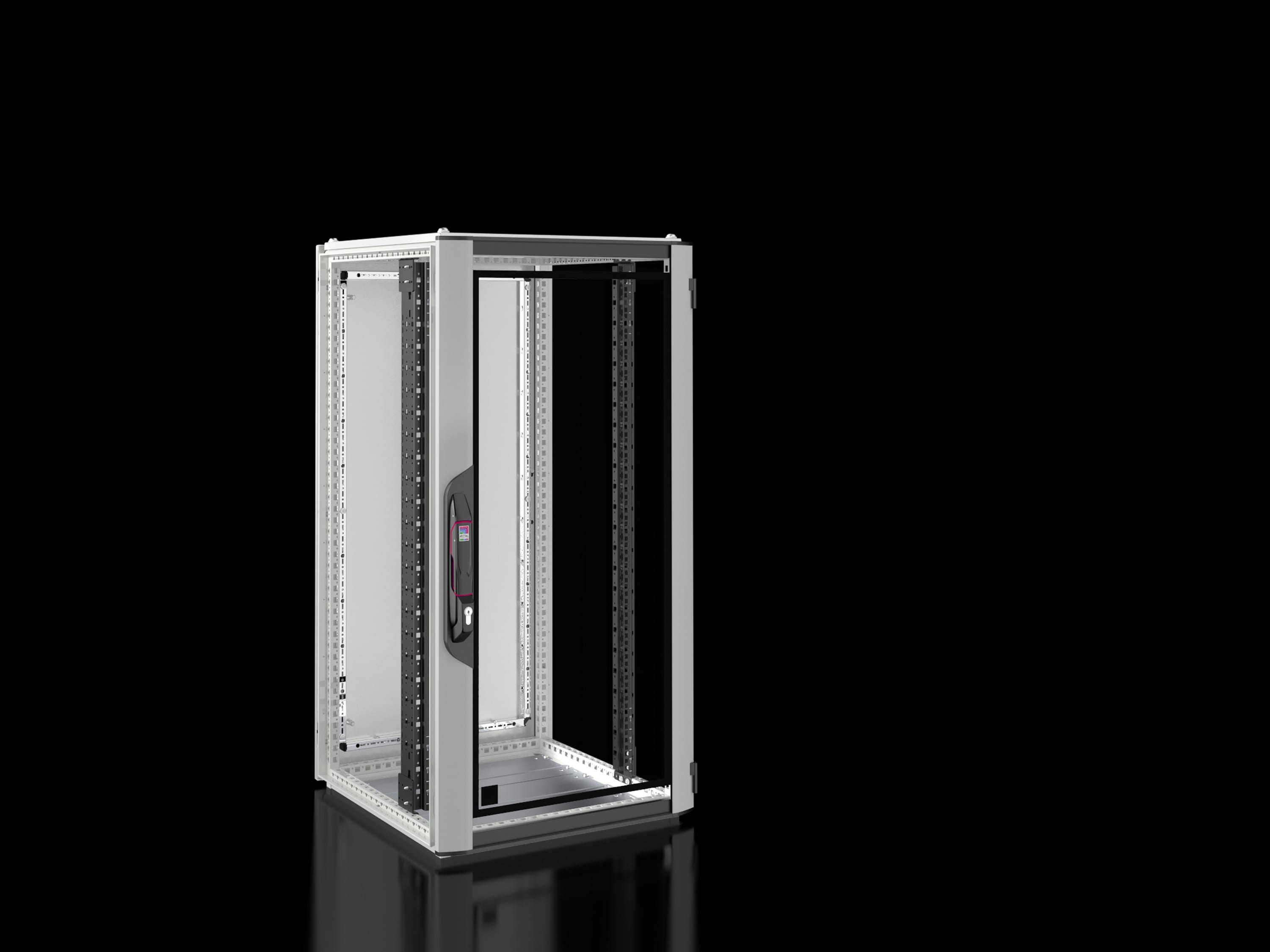 Rittal - Baie réseaux serveurs avec porte vitrée- VX IT -L600 H1200 P600 -24U - IP55