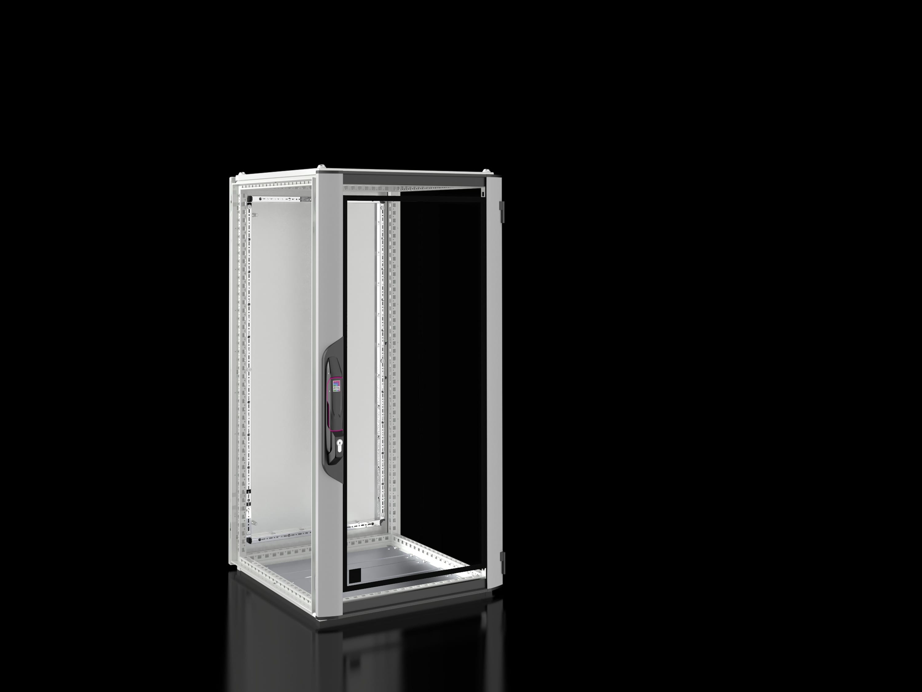 Rittal - Baie réseaux serveurs avec porte vitrée- VX IT -L600 H1200 P600 -24U - vide-IP55
