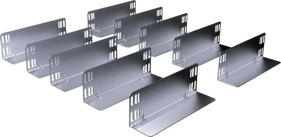Rittal - 10 Glissière profilée pour montants 19" - VX - adaption fixation 1 côté