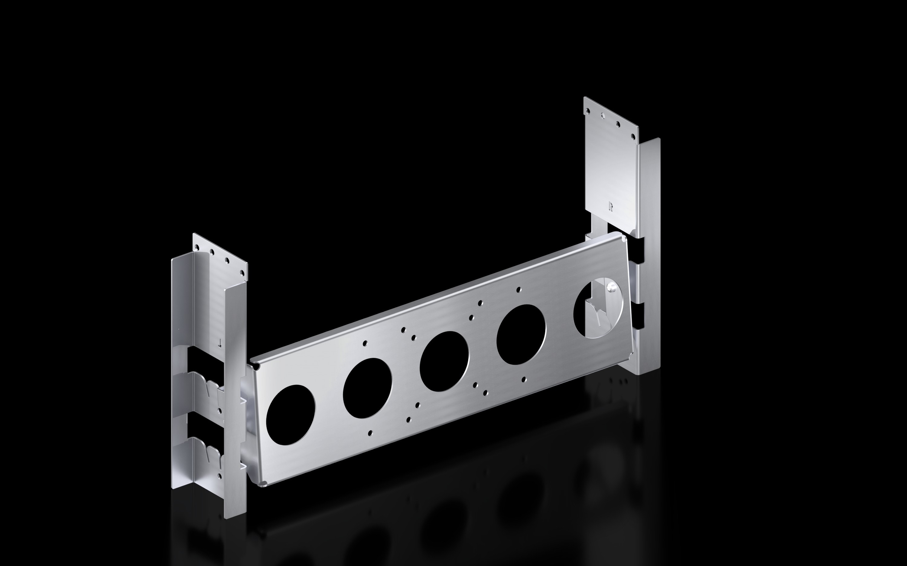 Rittal - Support d'écran TFT avec raccordement VESA MIS-D, MIS-E