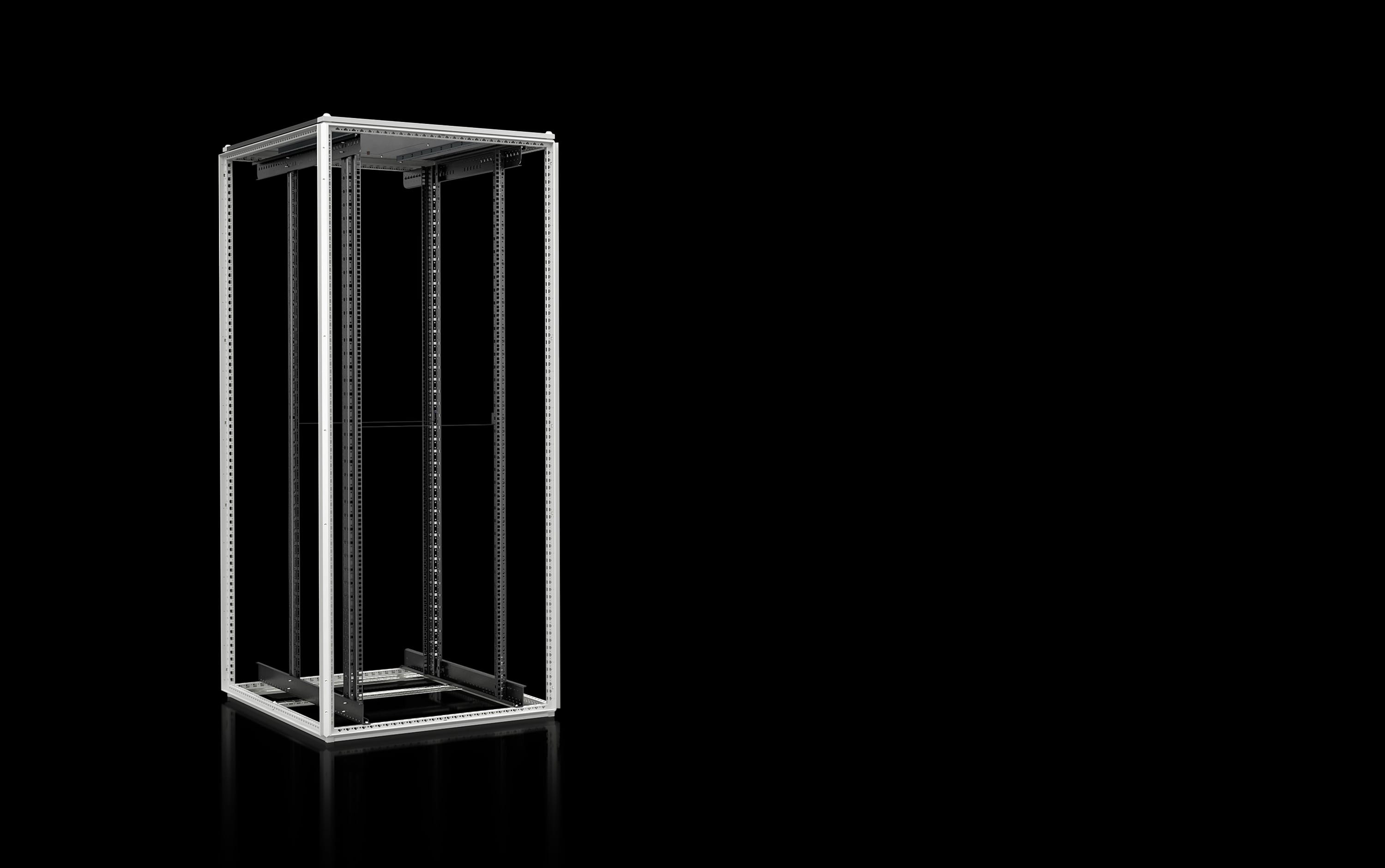 Rittal - Baie VX IT standard, sans porte avant ni arrière - H2000 L800 P1200
