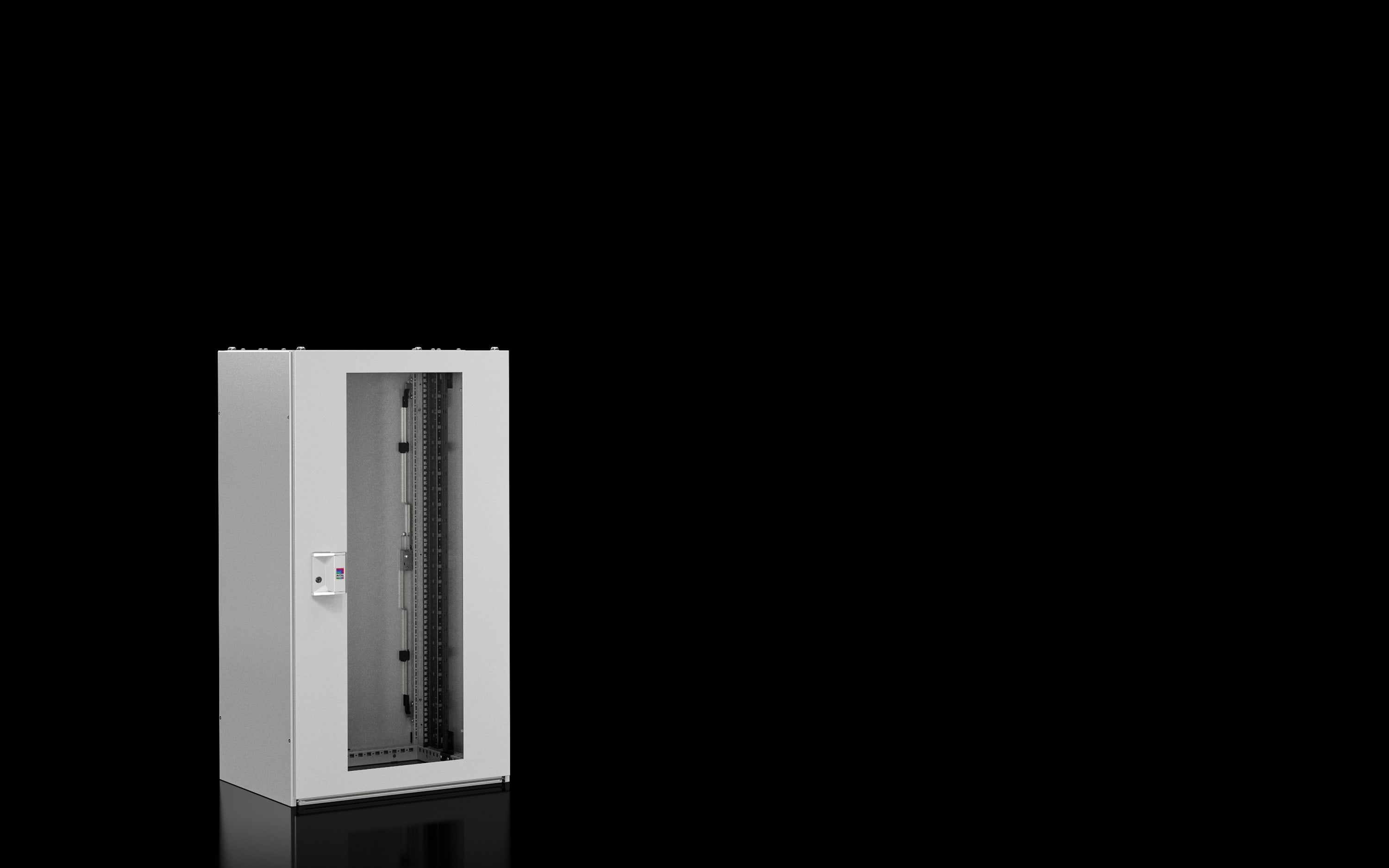 Rittal - Baie réseaux TX CableNet - avec portes vitrées - H1200 L600 P600