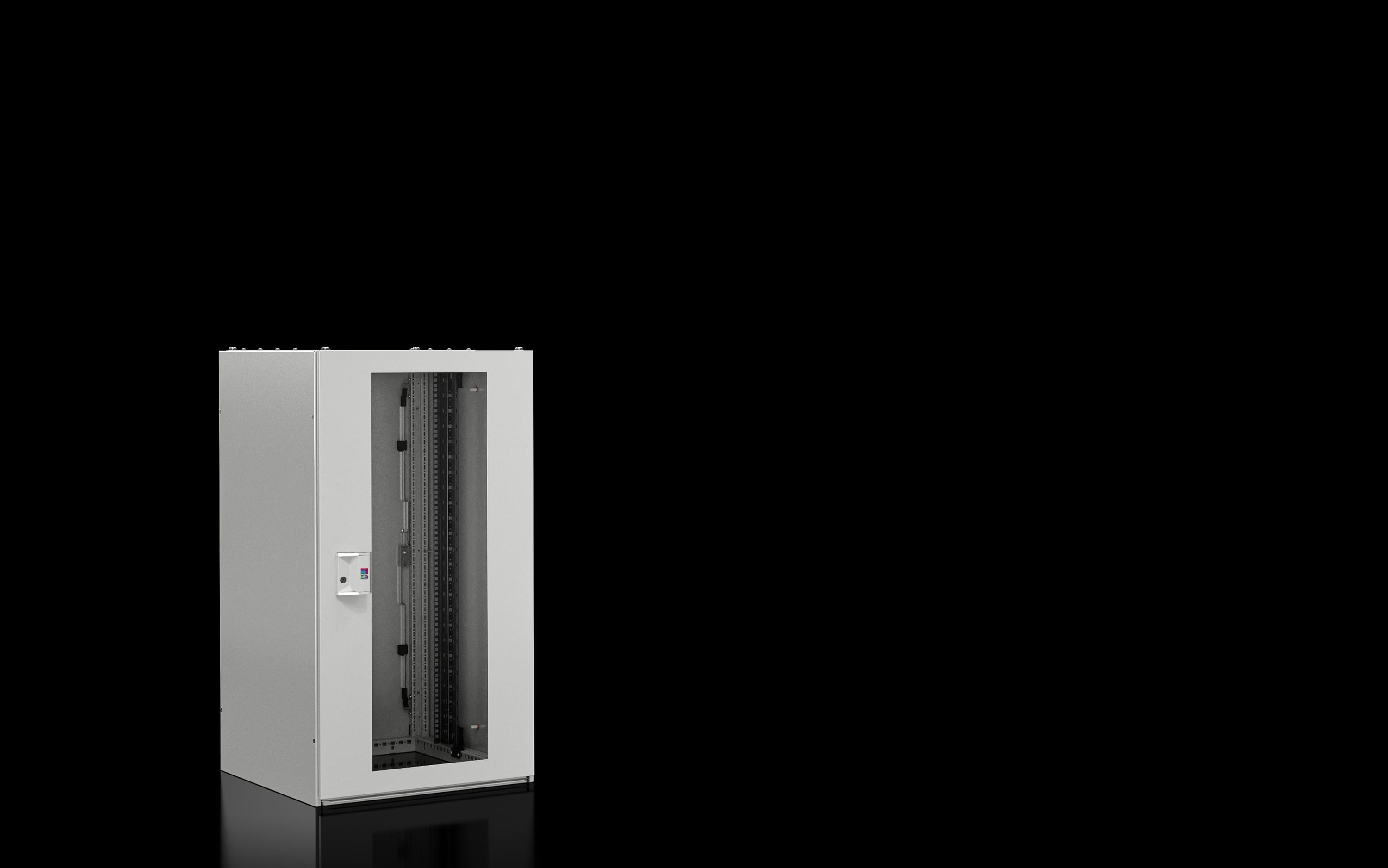 Rittal - Baie réseaux TX CableNet - avec portes vitrées - H1200 L600 P800