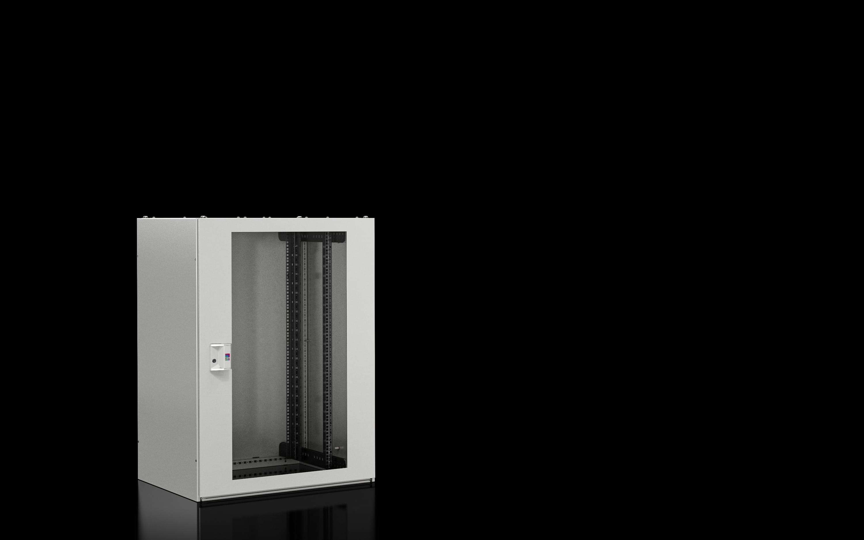 Rittal - Baie réseaux TX CableNet - avec portes vitrées - H1200 L800 P800