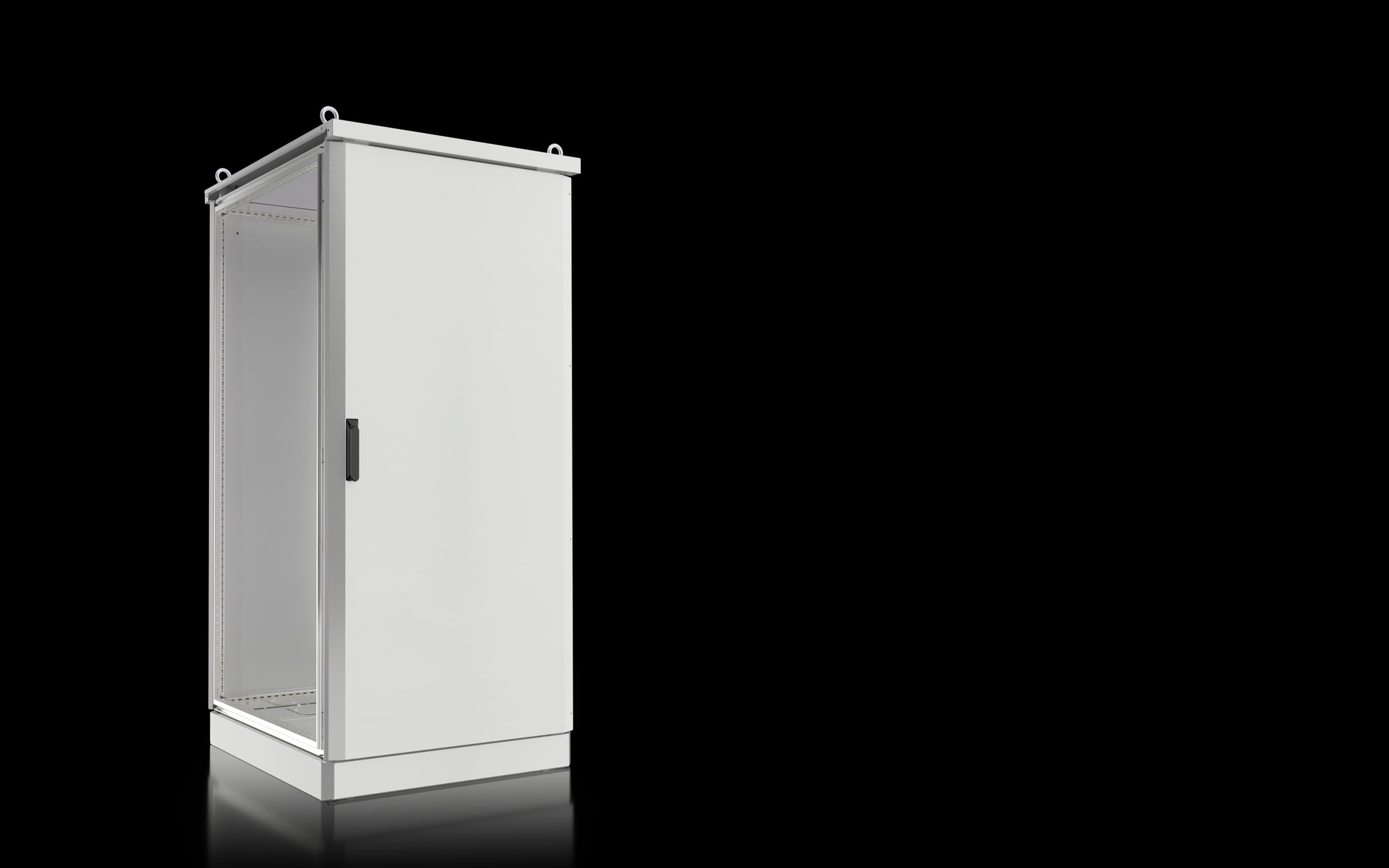 Rittal - Baie outdoor - CS - Toptec - H1600 L800 P600 - Inox et aluminium - double peau
