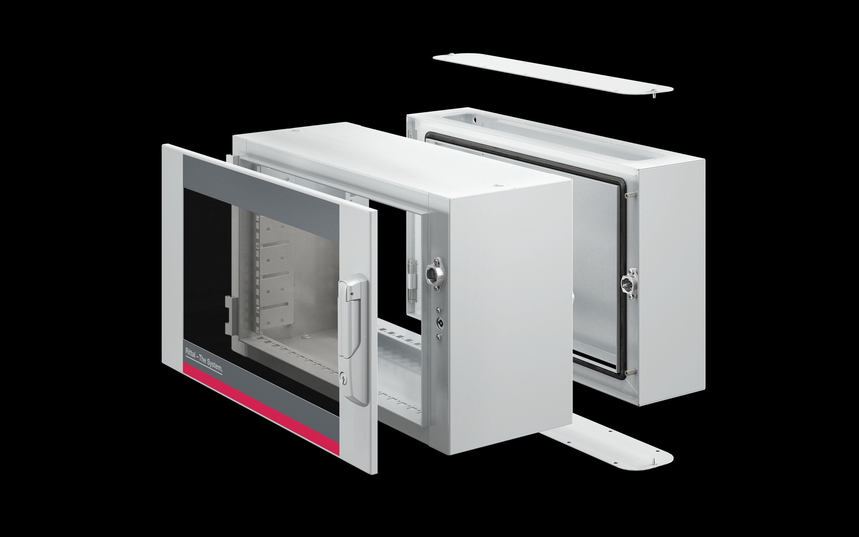 Rittal - Coffret mural AX en 3 parties 9U - H478 L600 P573