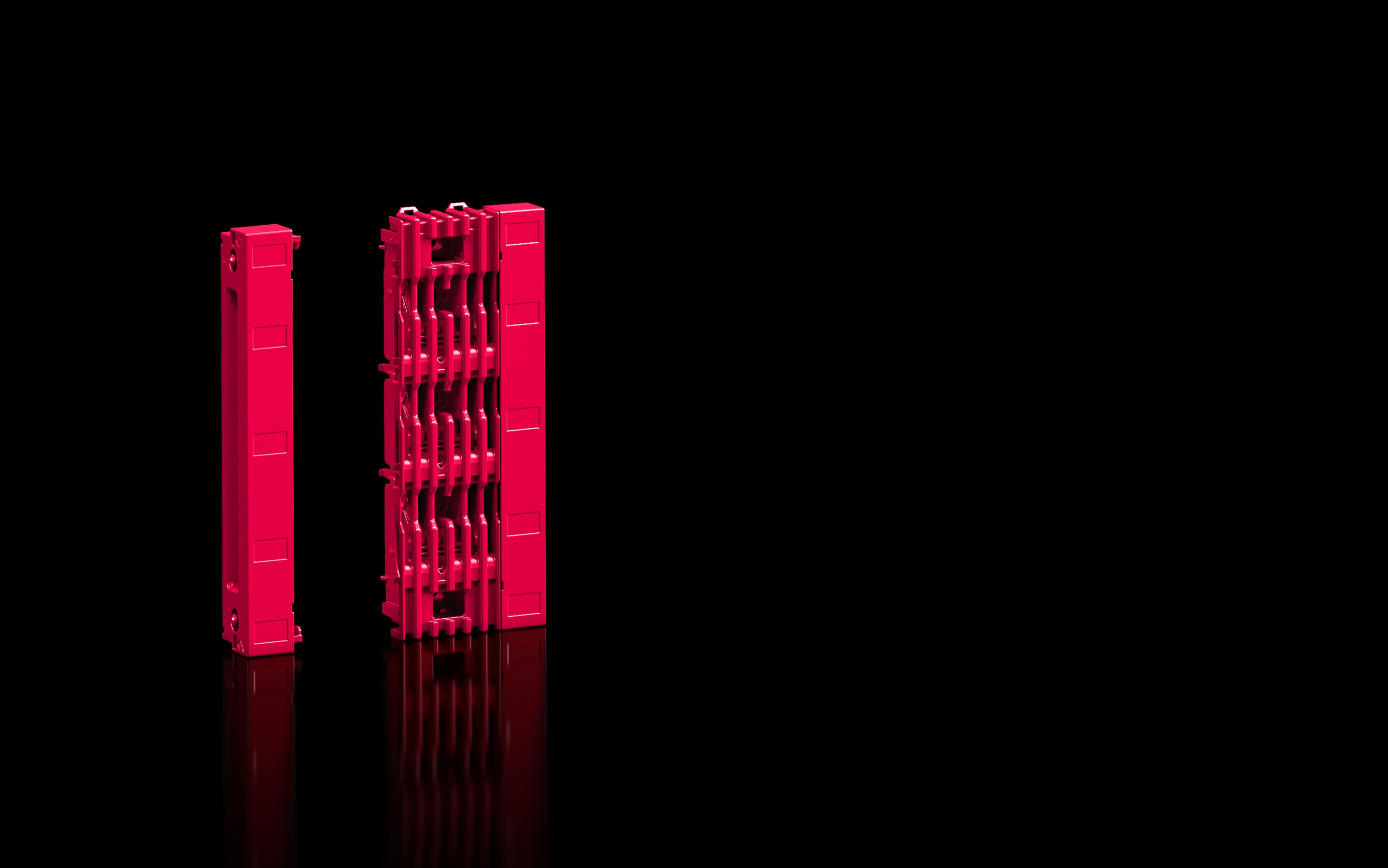 Rittal - Kit de modules d'extrémité pour module de base RiLineX L100 H246 P49