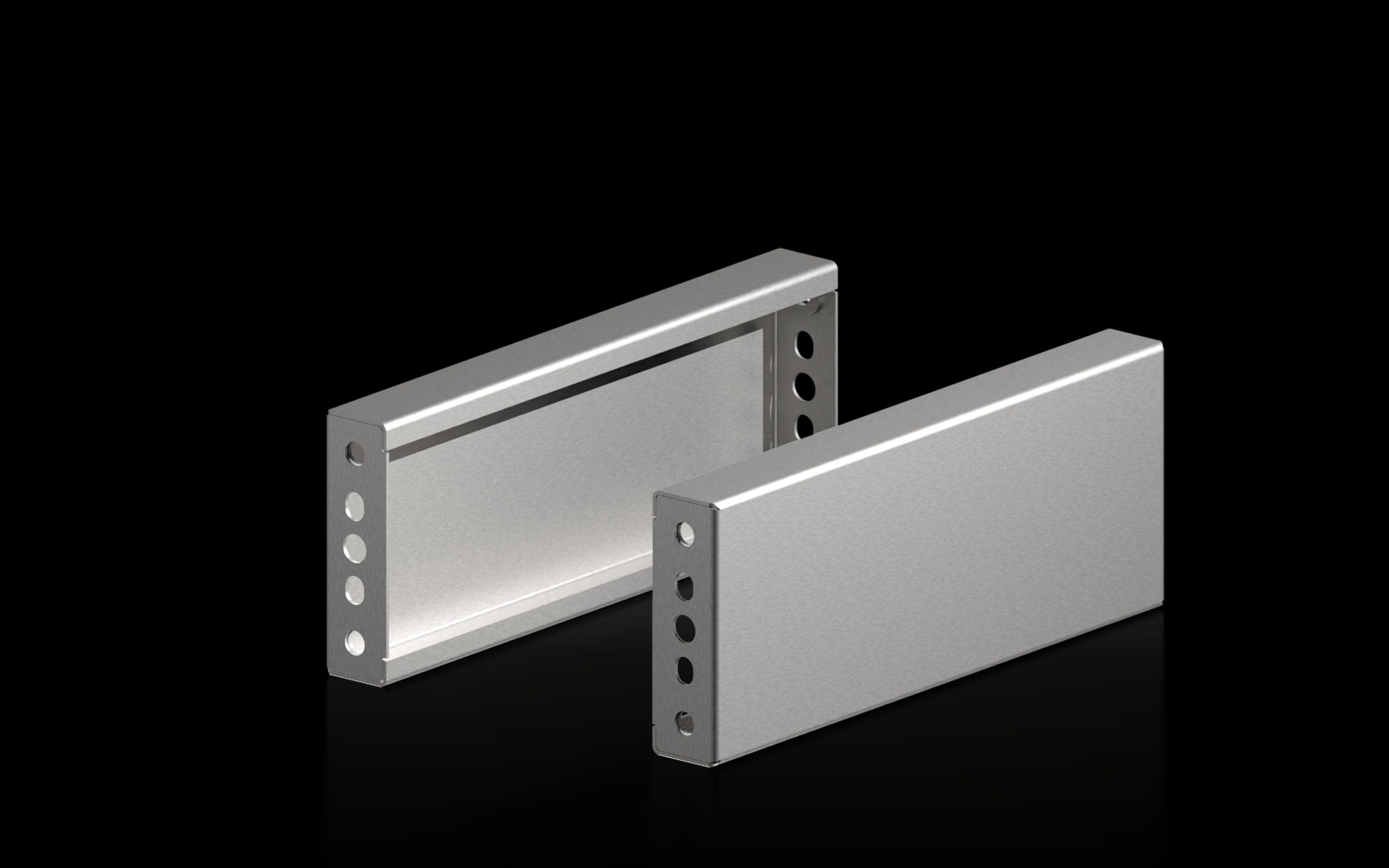 Rittal - Plaques de socle latérales en inox pour VX - H400 L100