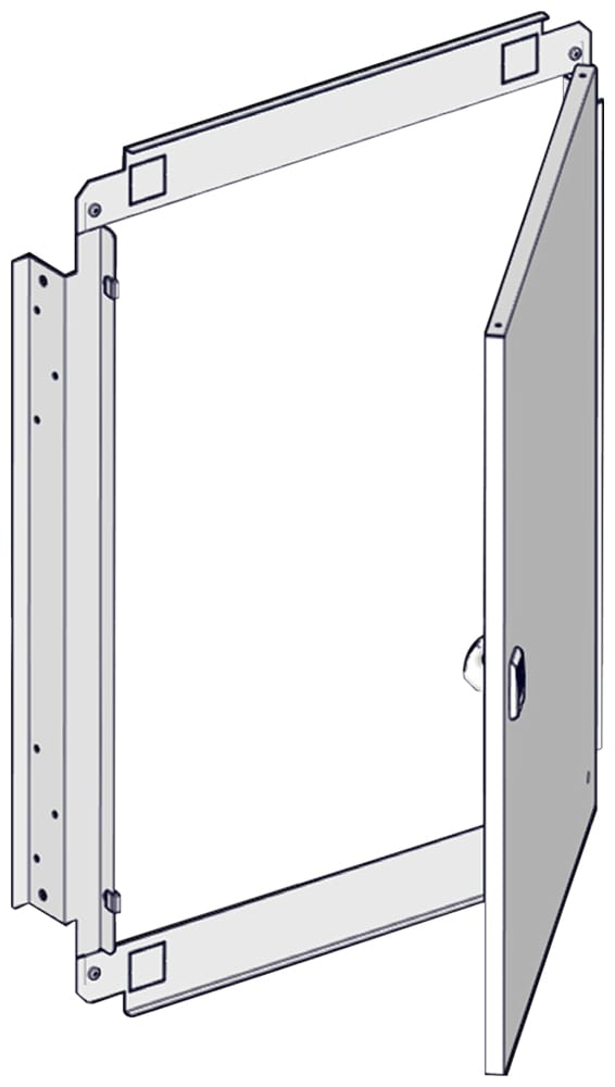 Rittal - Porte int acier pour coffret plastique -AX- H600 L600-AX 1466000 1467000 9206100