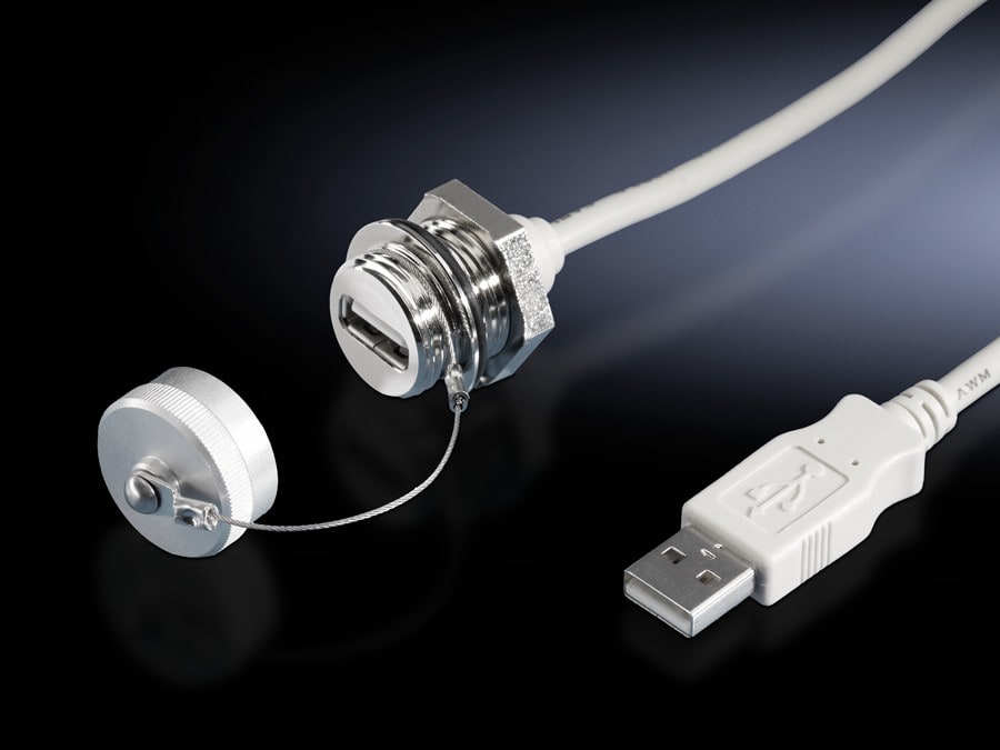 Rittal - Rallonge d'interfaces avec raccordement au mur USB IP66/67 L1m