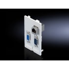 Rittal - Volet d'interface IP65 - SZ - Cadre de montage simple, avec volet en plastique