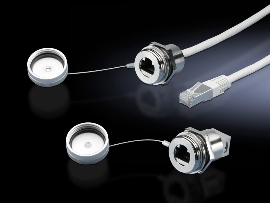 Rittal - Rallonge d'interfaces avec raccordement au mur RJ45 l100cmIP66/68