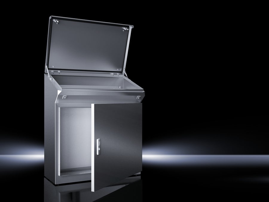Rittal - Pupitre monobloc en acier inoxydabble L600 H960 P400
