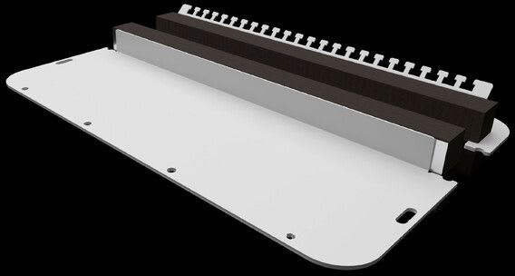 Rittal - Plaque passe câbles - AX - acier - L436 P221 - joint compression- coffret AX -T7