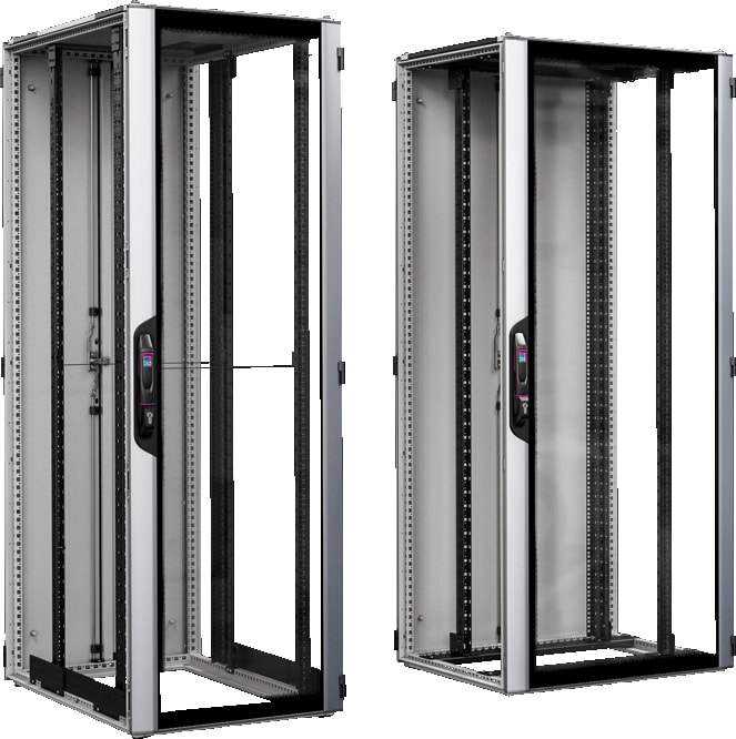 Rittal - Baie réseaux serveurs avec porte vitrée - VX IT - L800 H2000 P800mm -