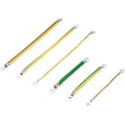 Rittal - 5 Tresse de masse 10mm² - raccordement M6 - Longueur 350 mm
