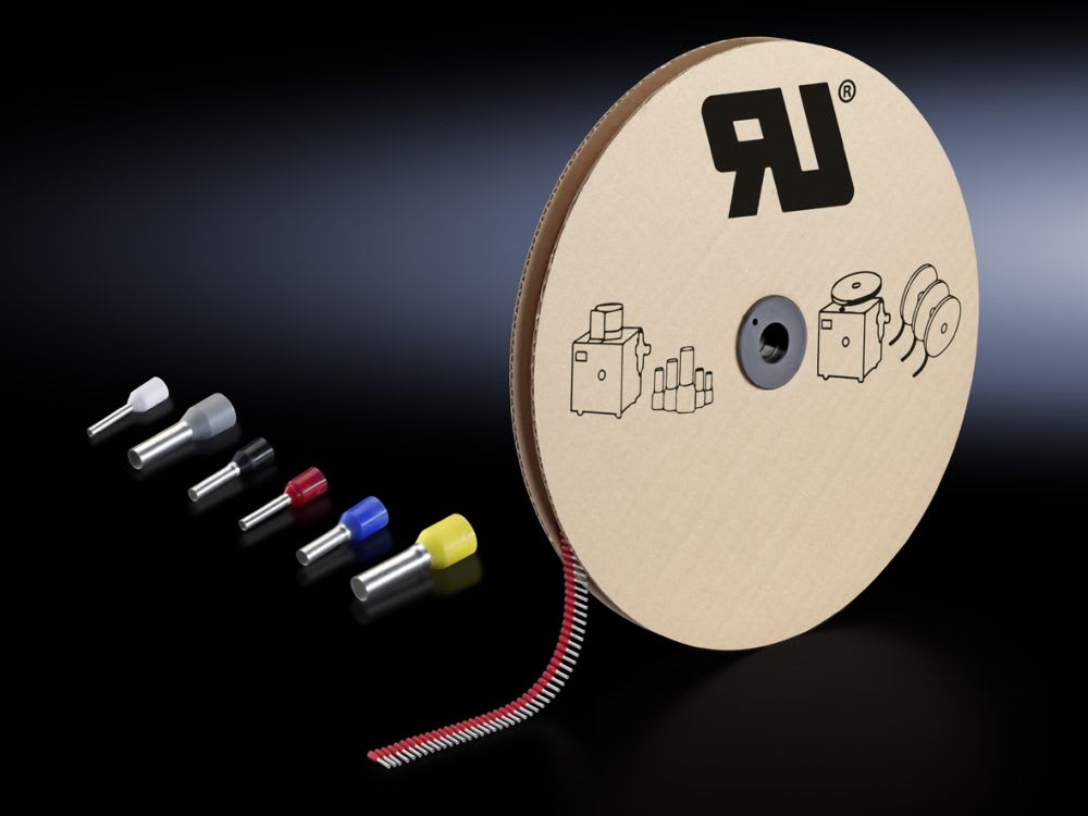 Rittal - 5000 Embouts sur bande 1mm²-L8mm-jaune gamme automation systems