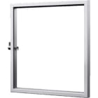 Rittal - Porte vitrée - AX - L597 H377 P62 - poignée plastique - serrure N° 3524 E - IP54