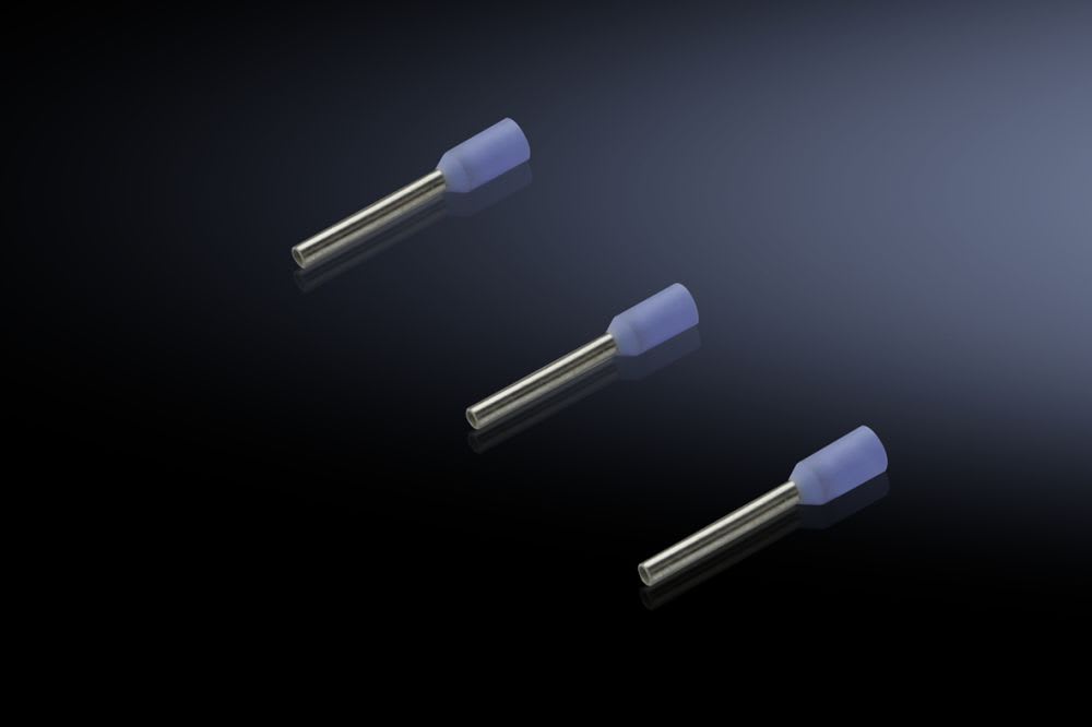 Rittal - 500 Embout isolé 0,25 mm²-L8mm-bleu clair gamme automation systems