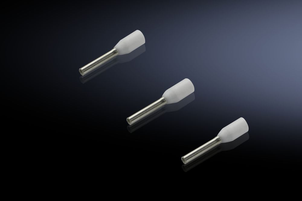 Rittal - 500 Embout isolé 0,75 mm²-L8mm-blanc gamme automation systems